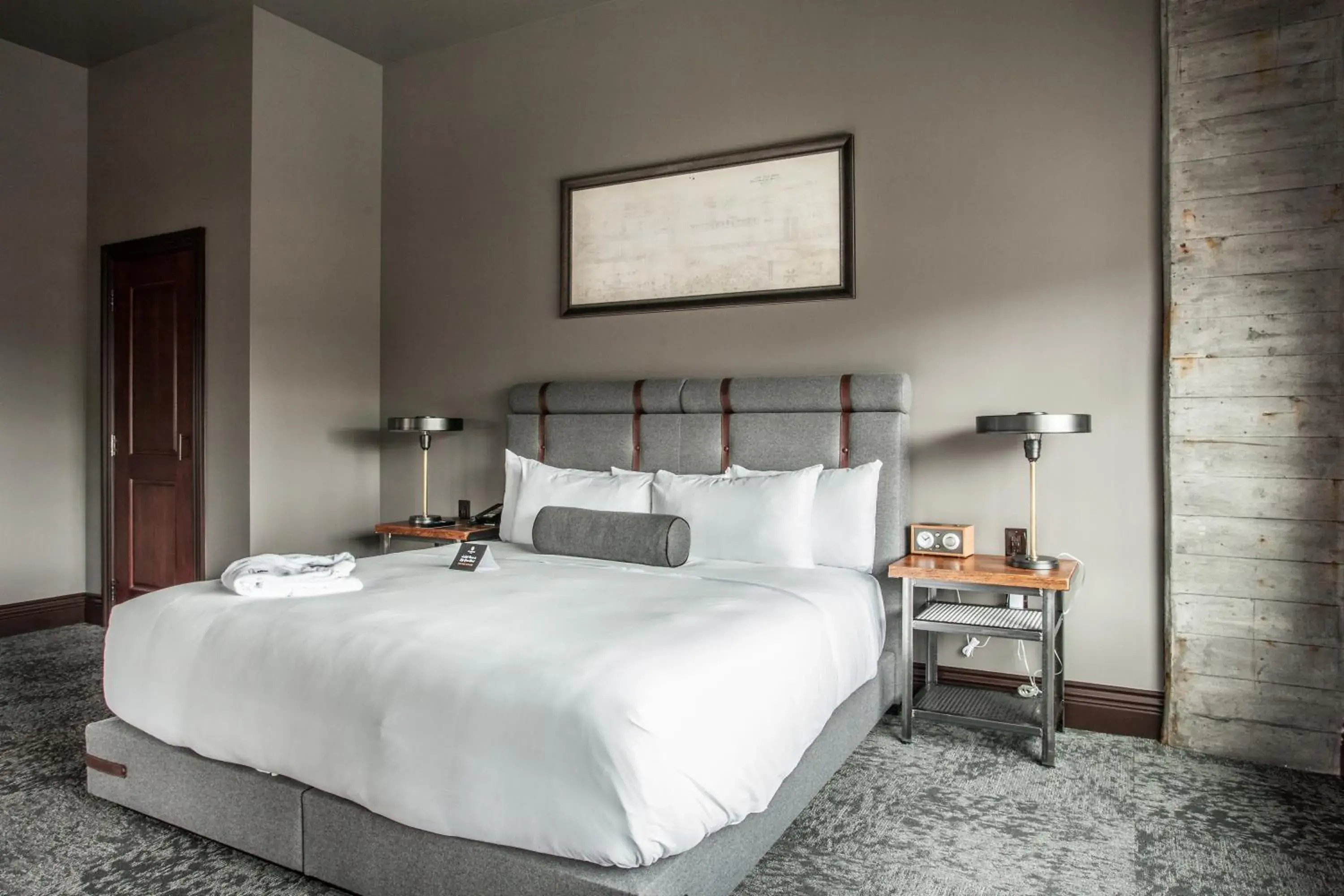 Bed in Ironworks Hotel Indy Bed in Ironworks Hotel Indy