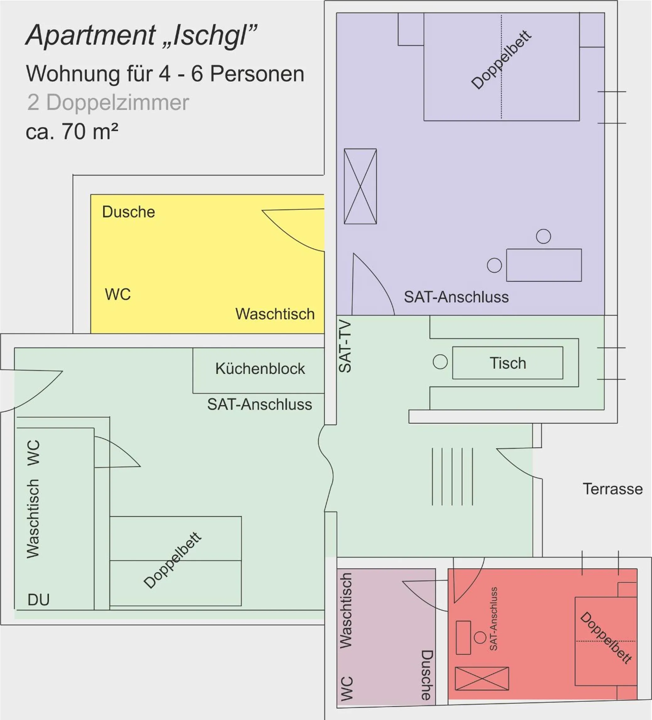 Floor plan in Apartments Kappl