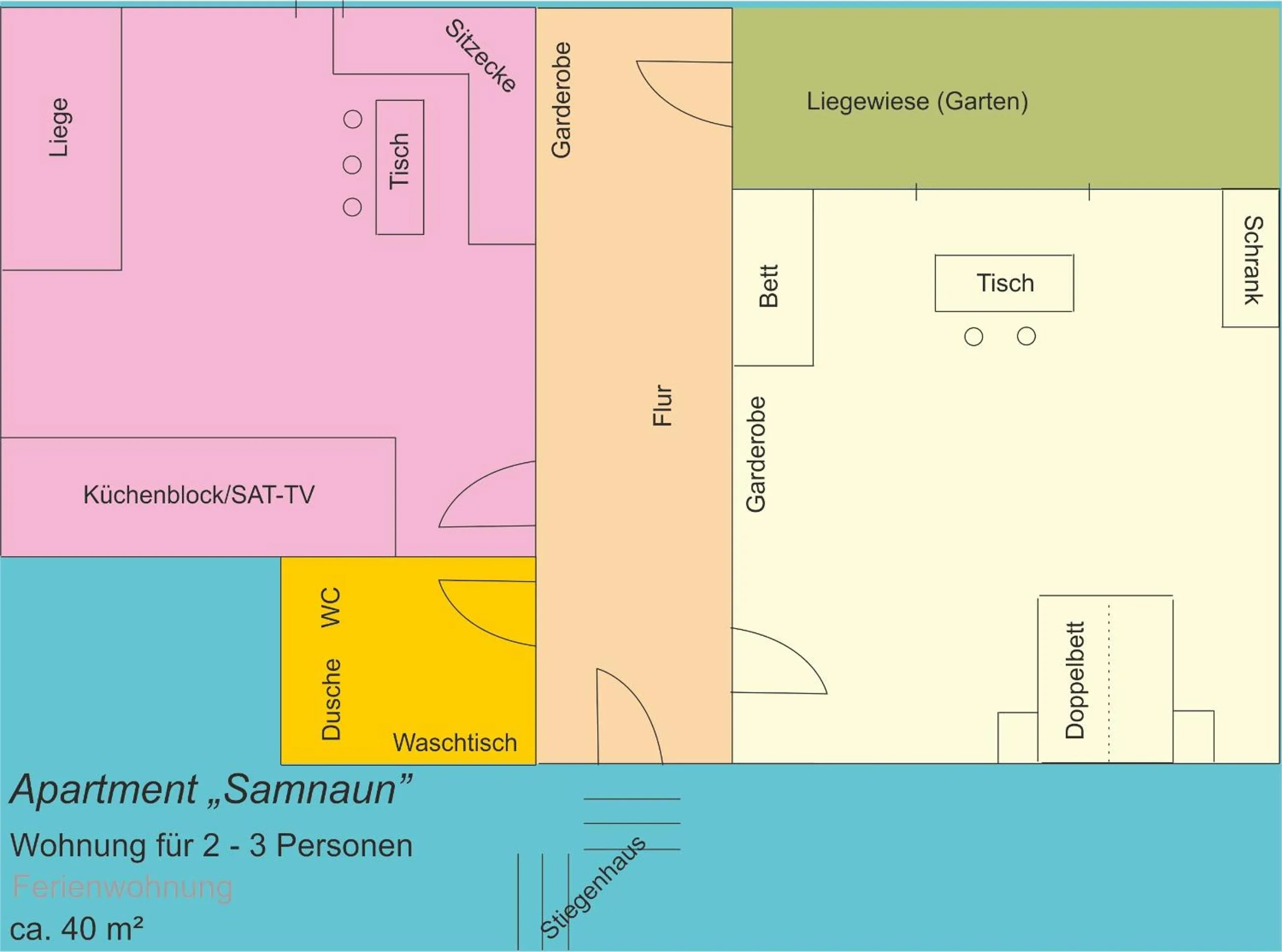 Floor plan in Apartments Kappl