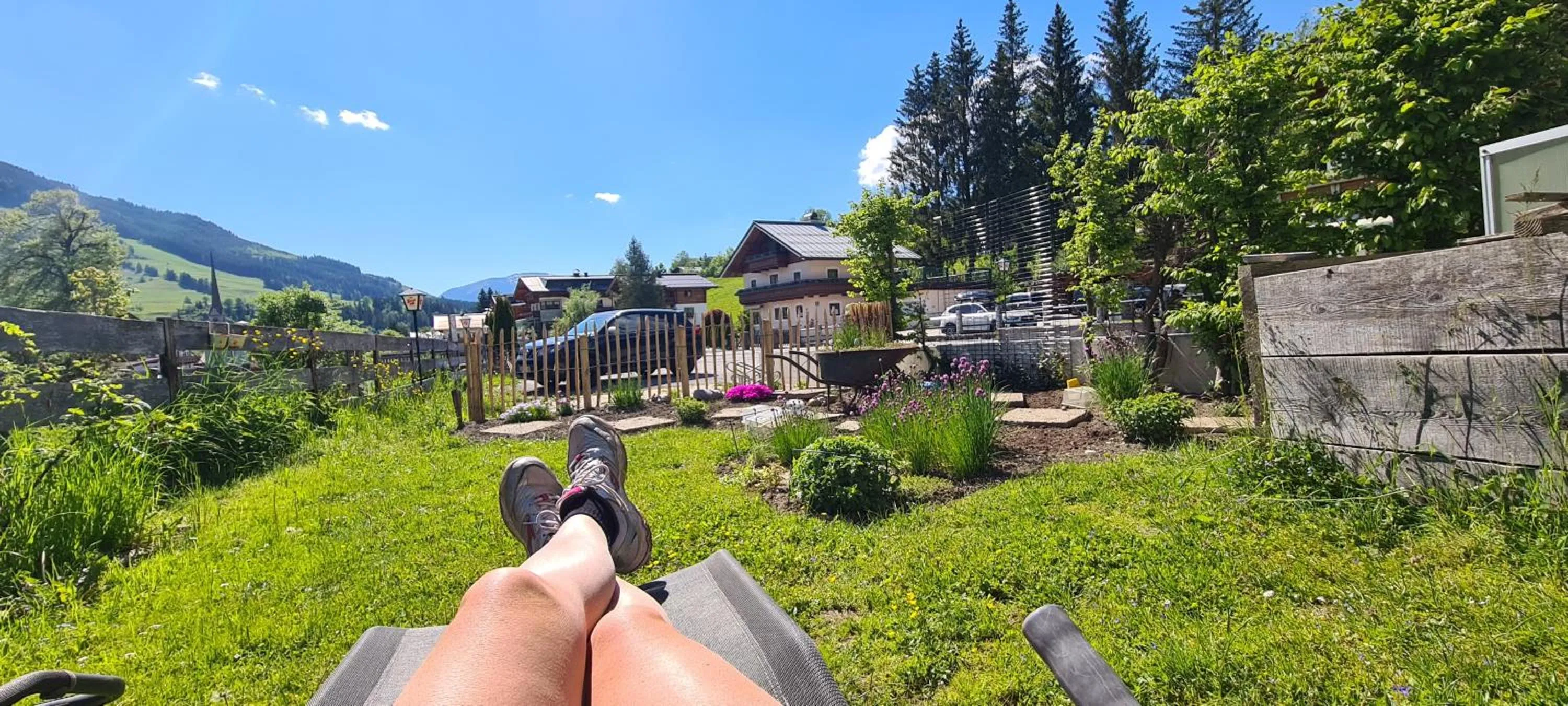 Garden view in Hotel Sonnenlicht Maria Alm