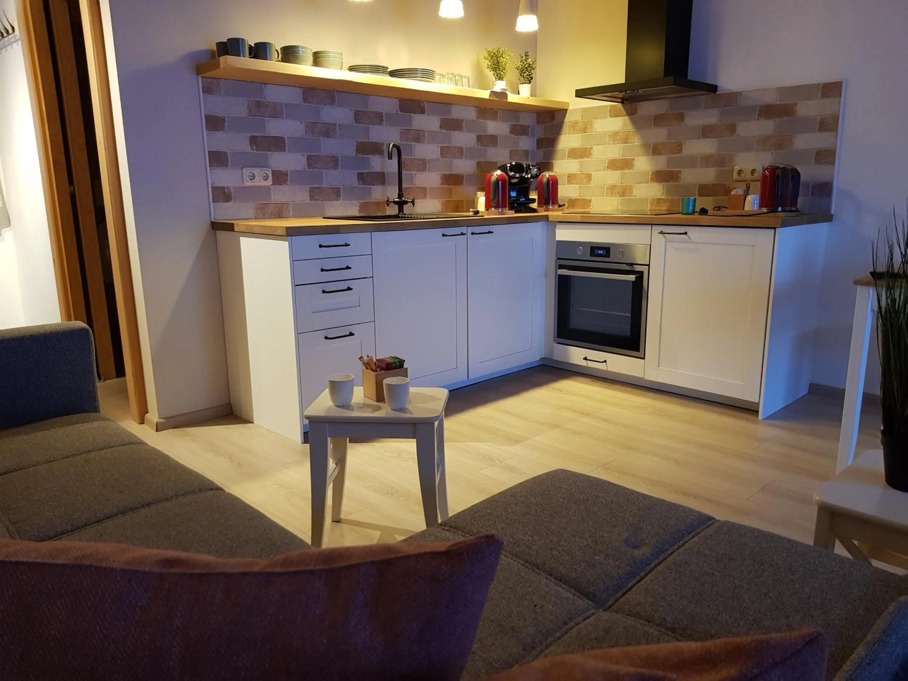 Kitchen or kitchenette in Hotel Sonnenlicht Maria Alm