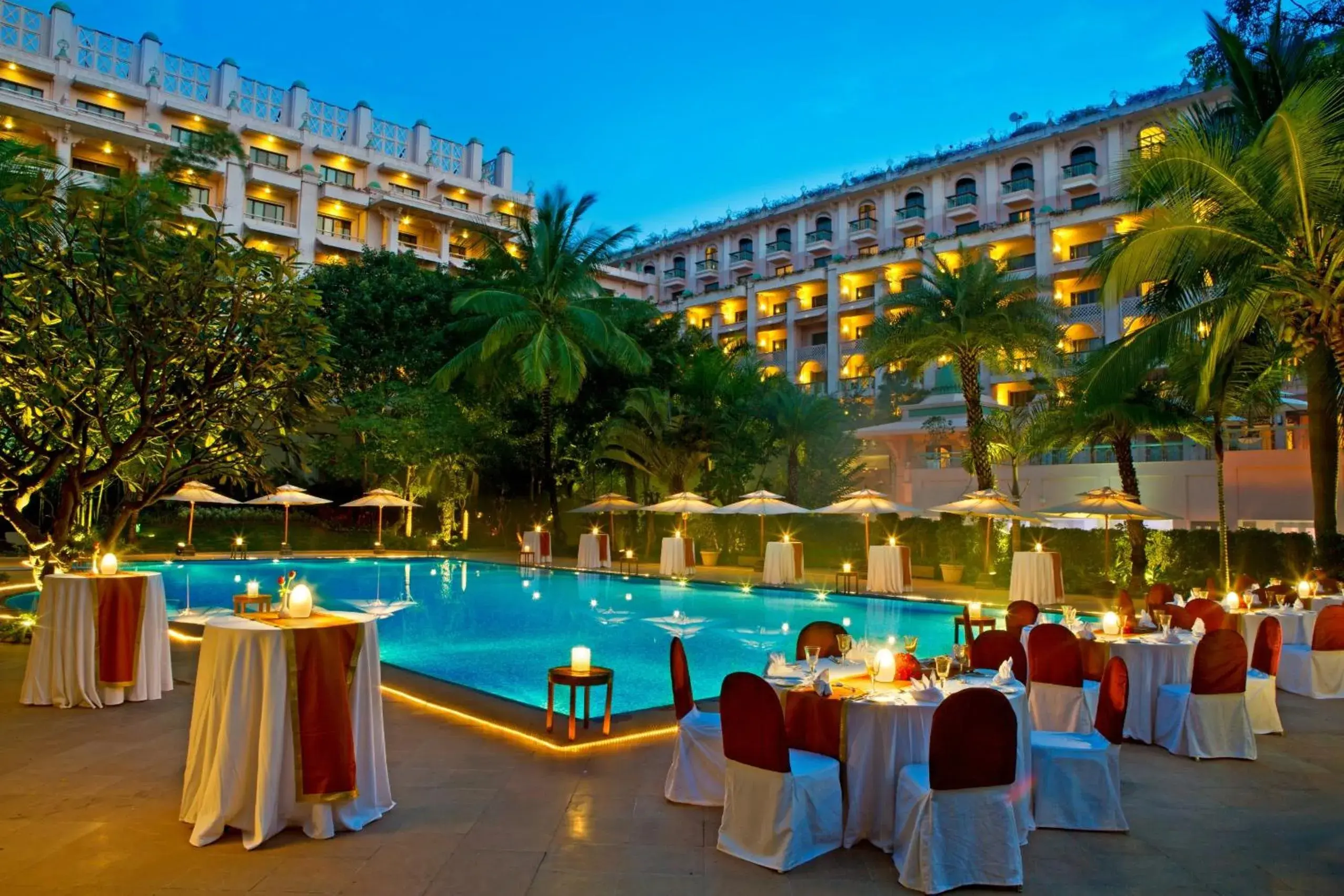 Swimming pool in The Leela Palace Bengaluru Swimming pool in The Leela Palace Bengaluru
