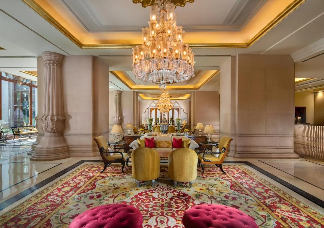 Lobby or reception in The Leela Palace Bengaluru