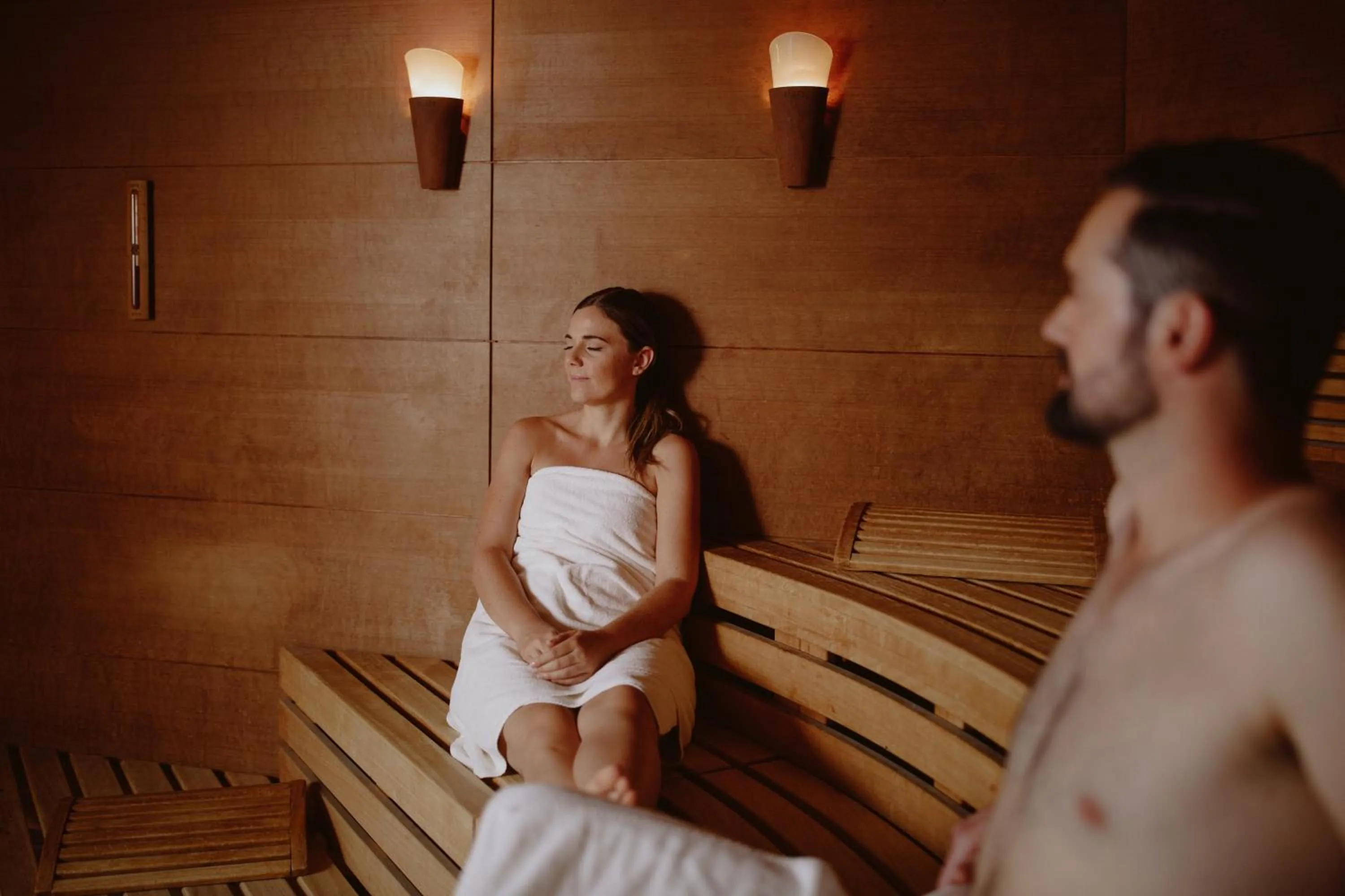 Sauna in Verwöhnhotel Berghof