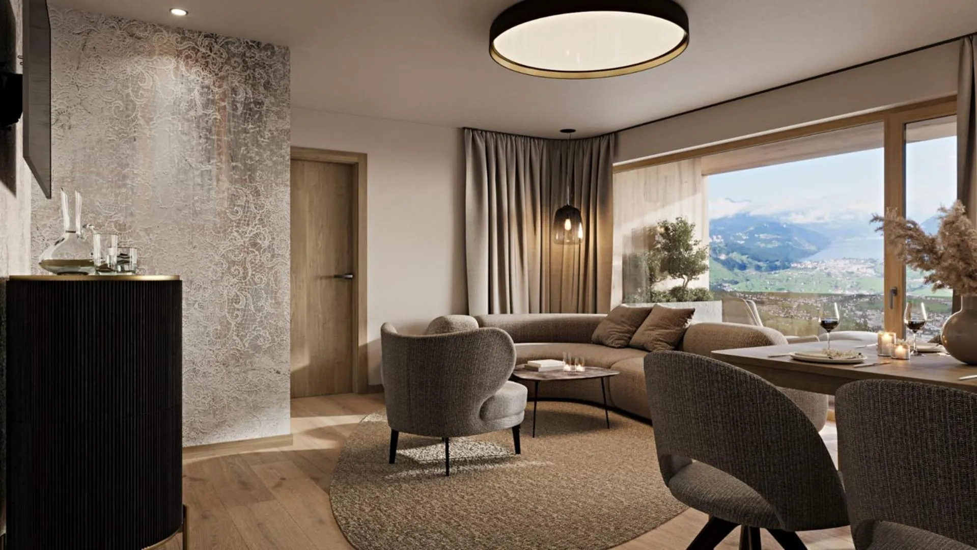 Seating Area in Verwöhnhotel Berghof