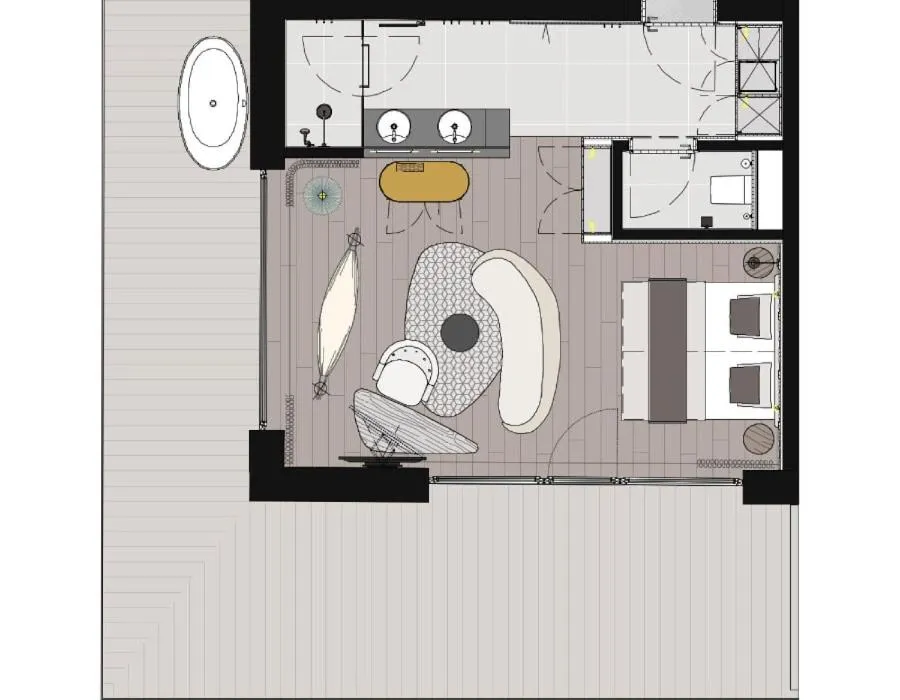 Floor Plan in Verwöhnhotel Berghof