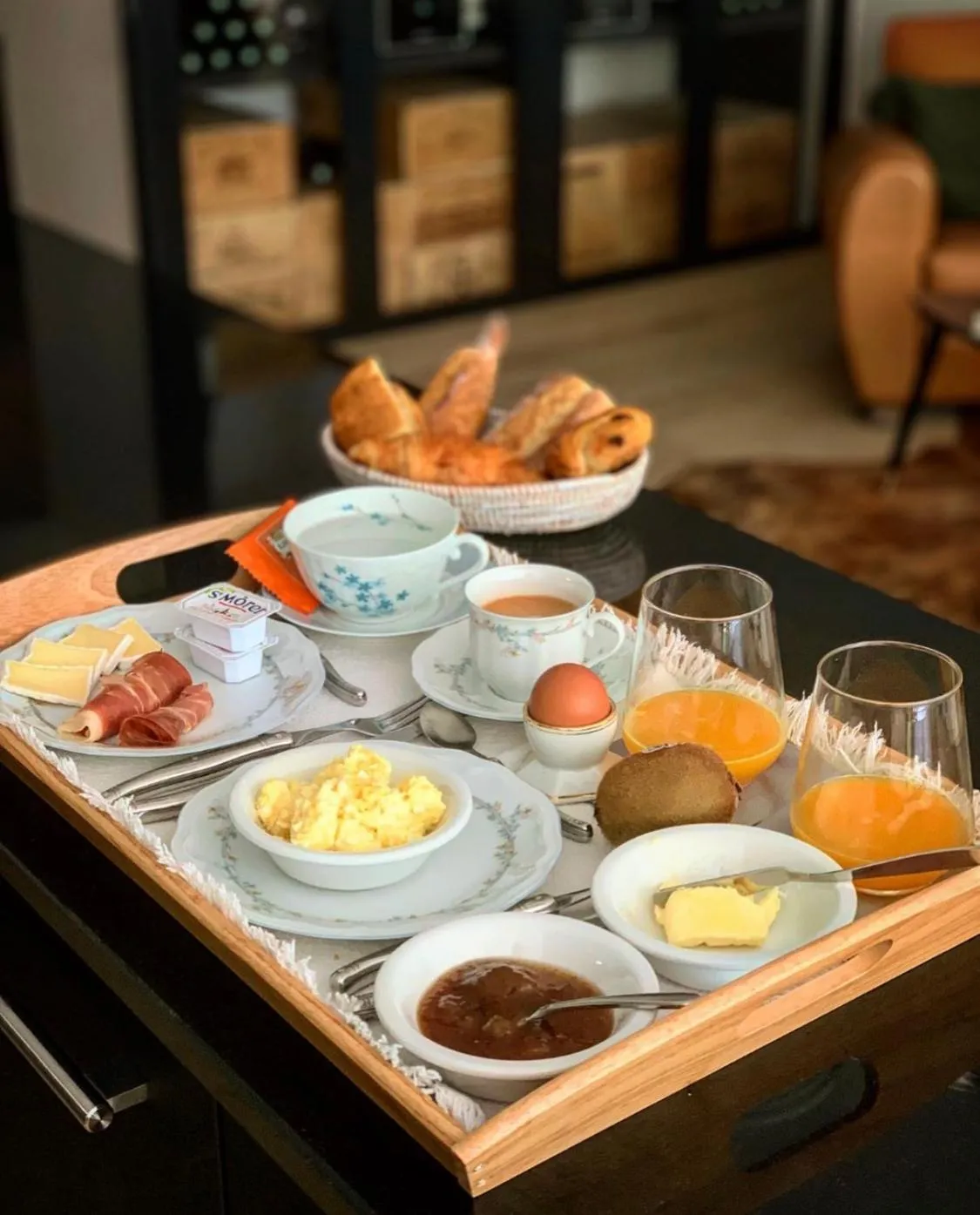 American breakfast in La Maison Odeia Bordeaux Centre