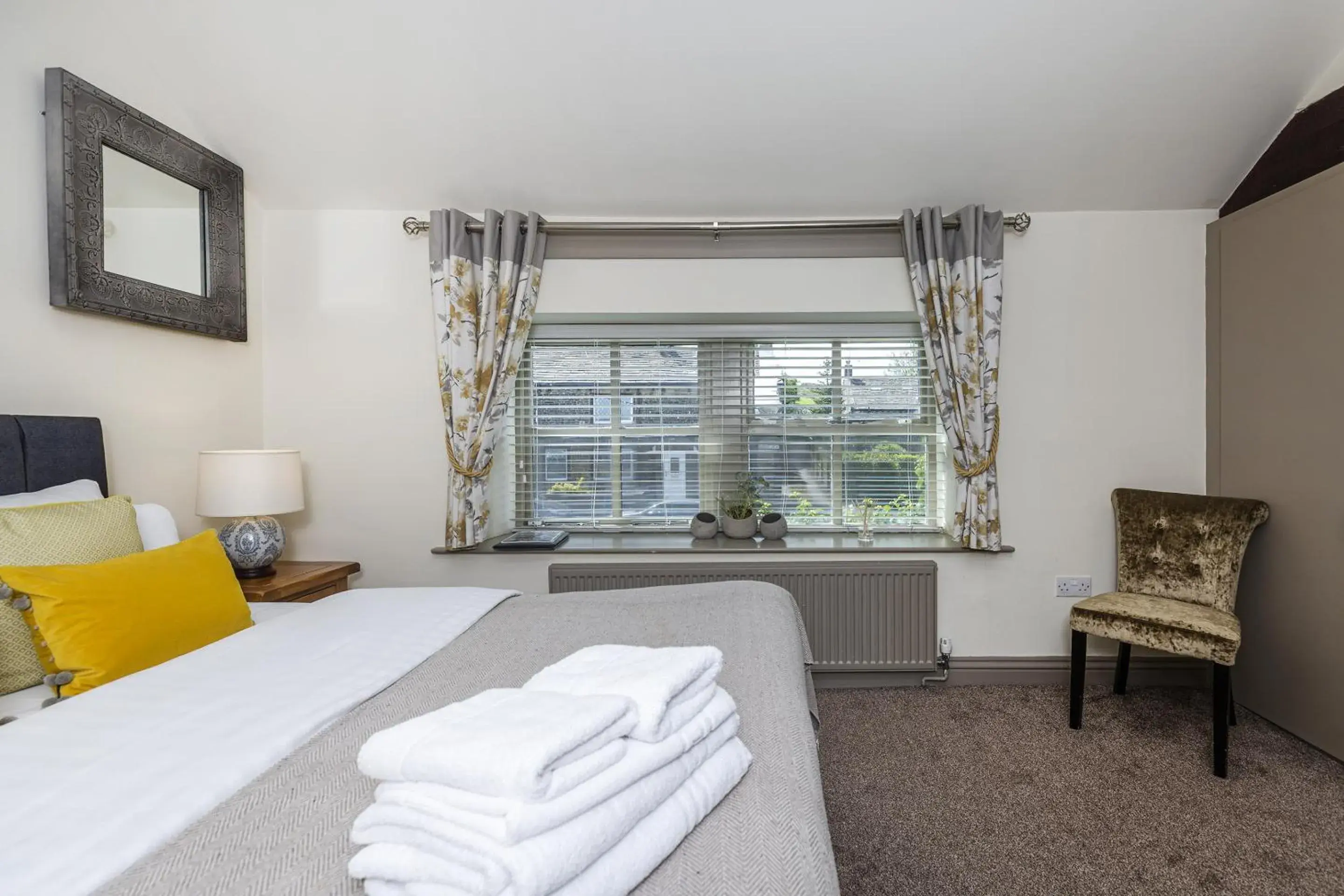 Bedroom, Bed in The Fleece Inn at Barkisland Bedroom, Bed in The Fleece Inn at Barkisland