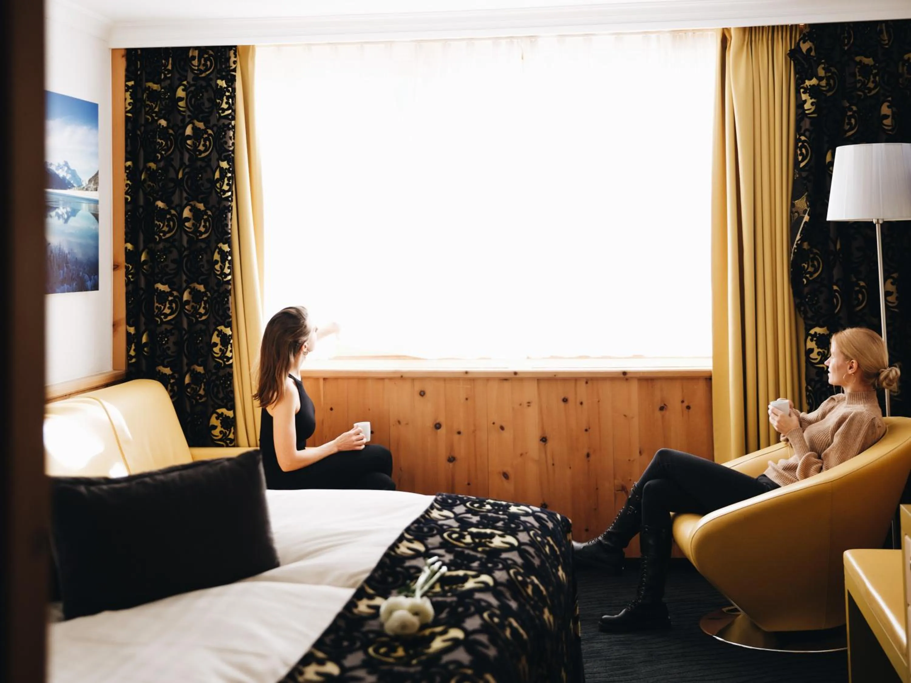 Bed in Hotel San Gian