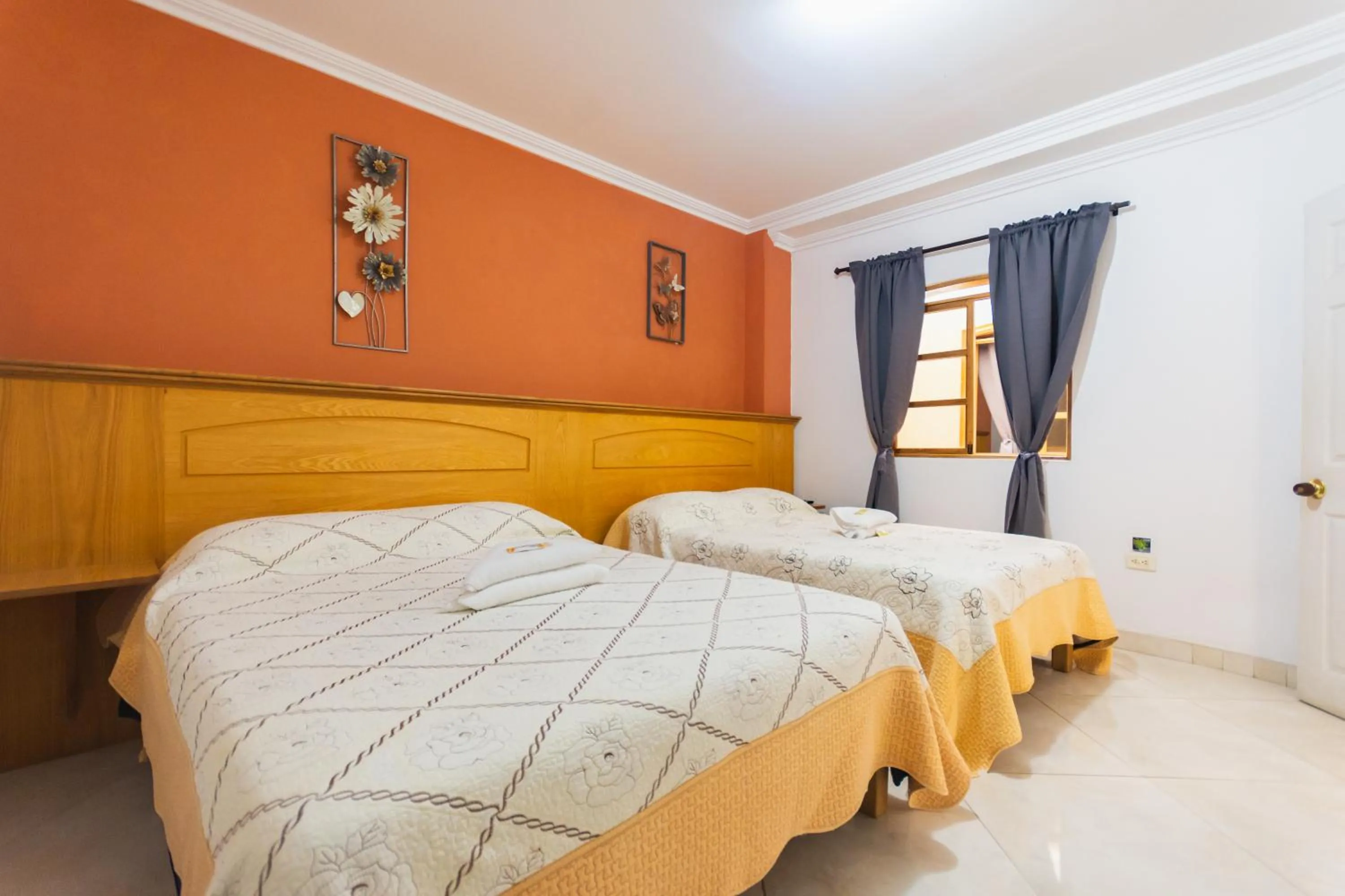 Bed in Hotel Real Guatapé