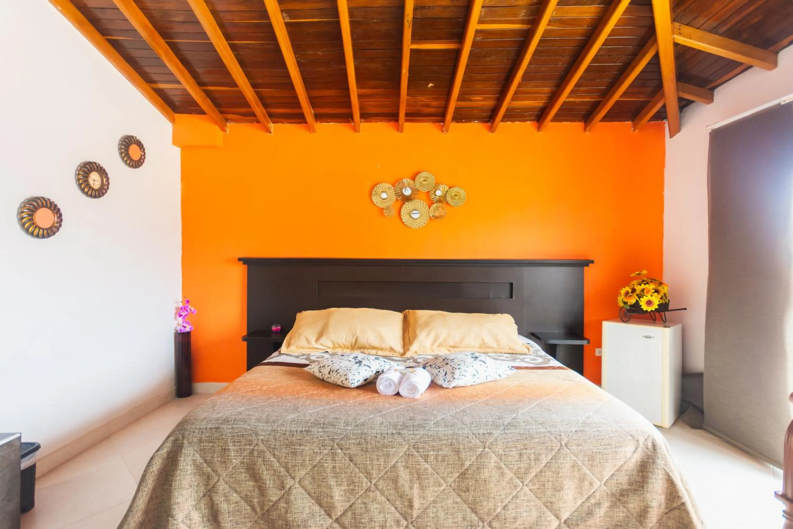 Bed in Hotel Real Guatapé