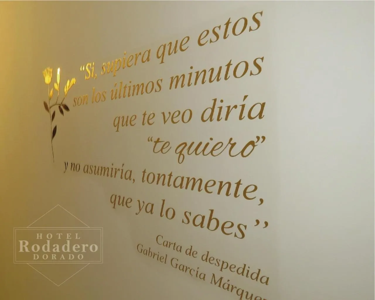 Text overlay in Hotel Rodadero Dorado