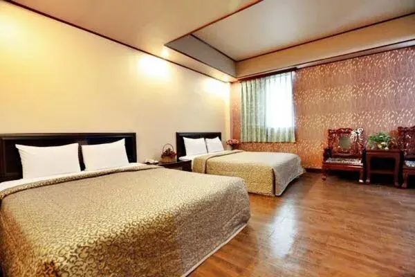 Bed in Hotel Lee-Chan Bed in Hotel Lee-Chan