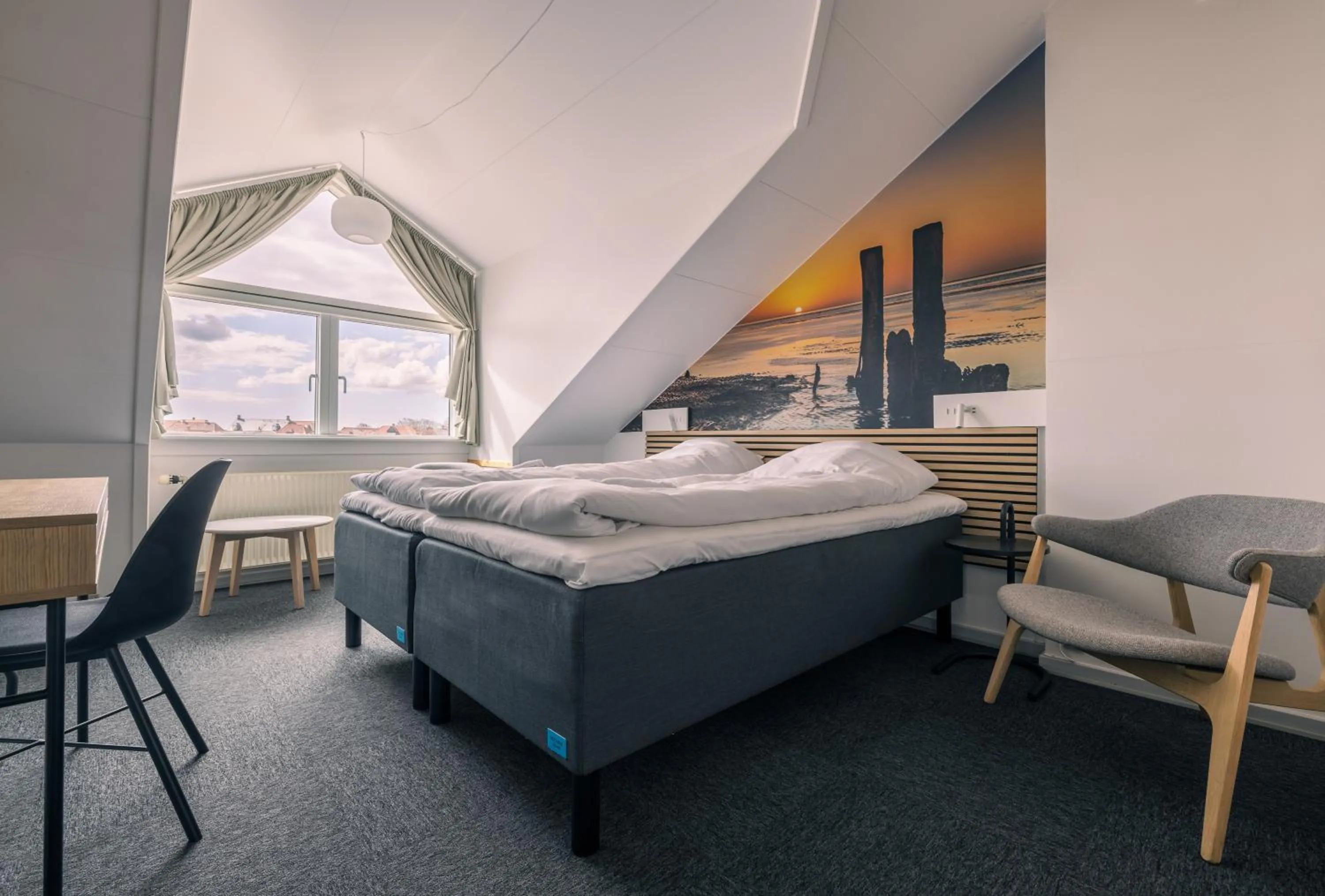 View (from property/room), Bed in Danhostel Ribe