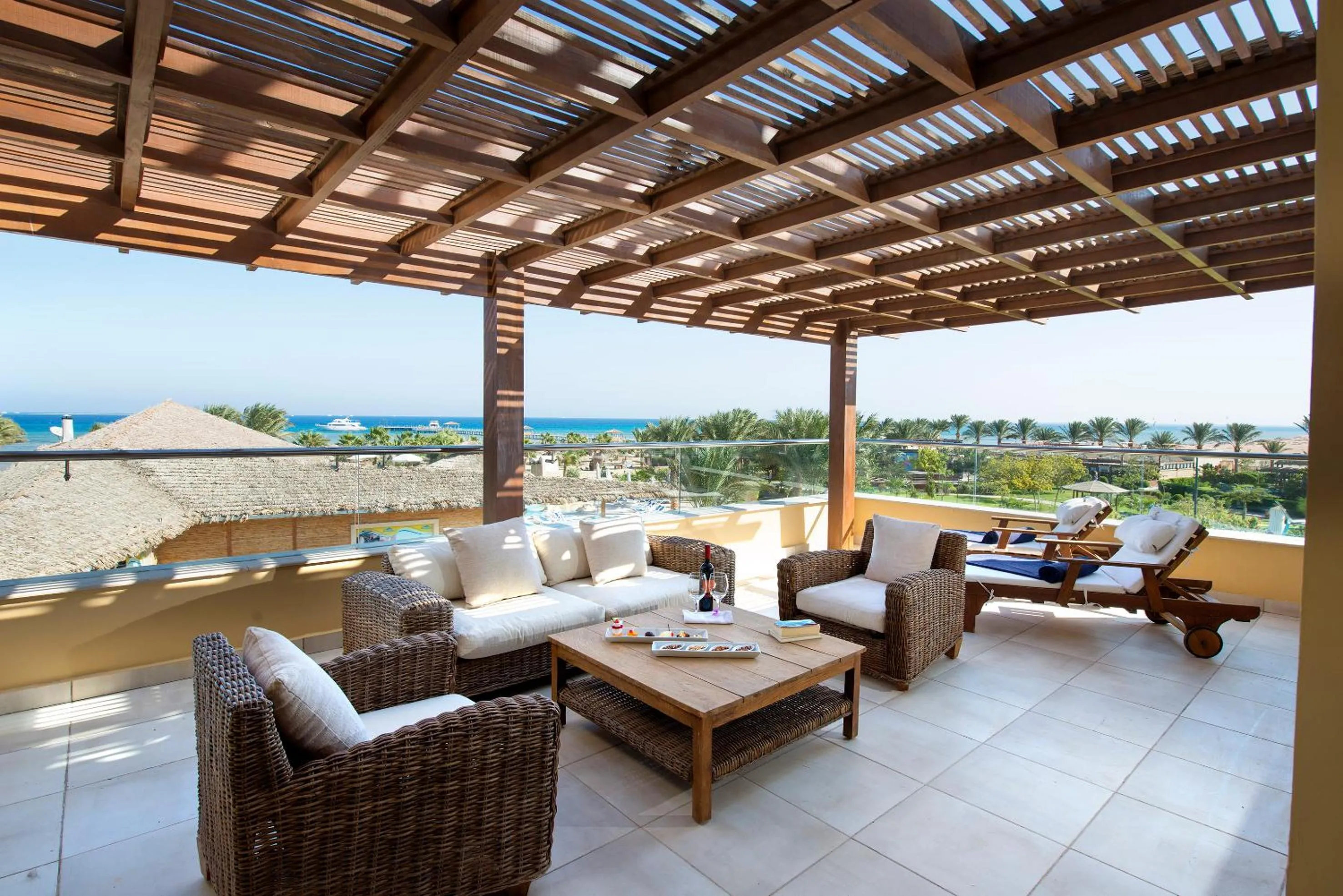 Balcony/Terrace in Amwaj Beach Club Abu Soma