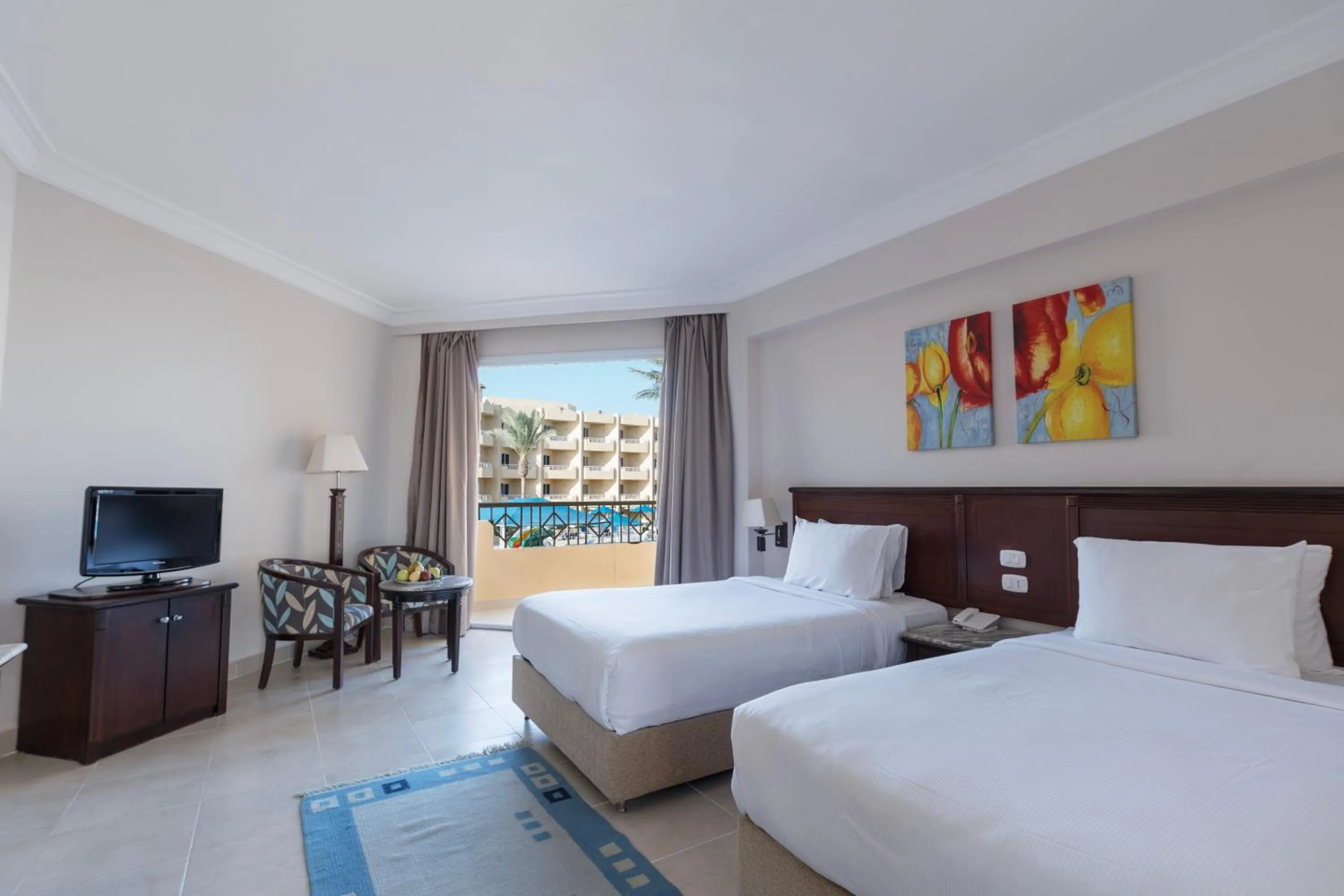 Bed in Amwaj Beach Club Abu Soma