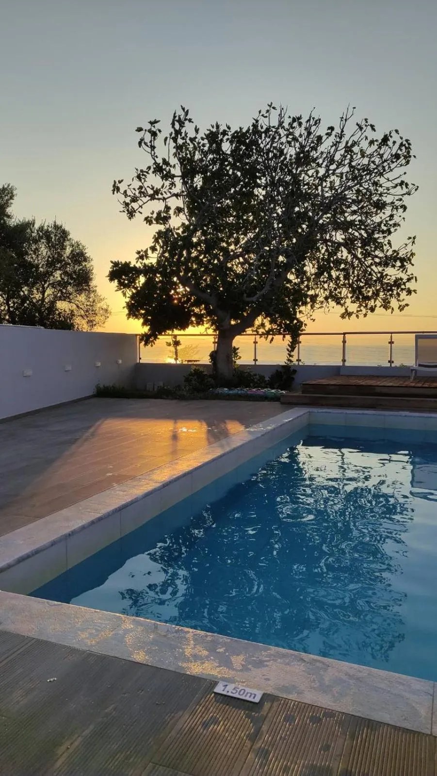 Pool view in Villa Emilia - with private, heated swimming pool