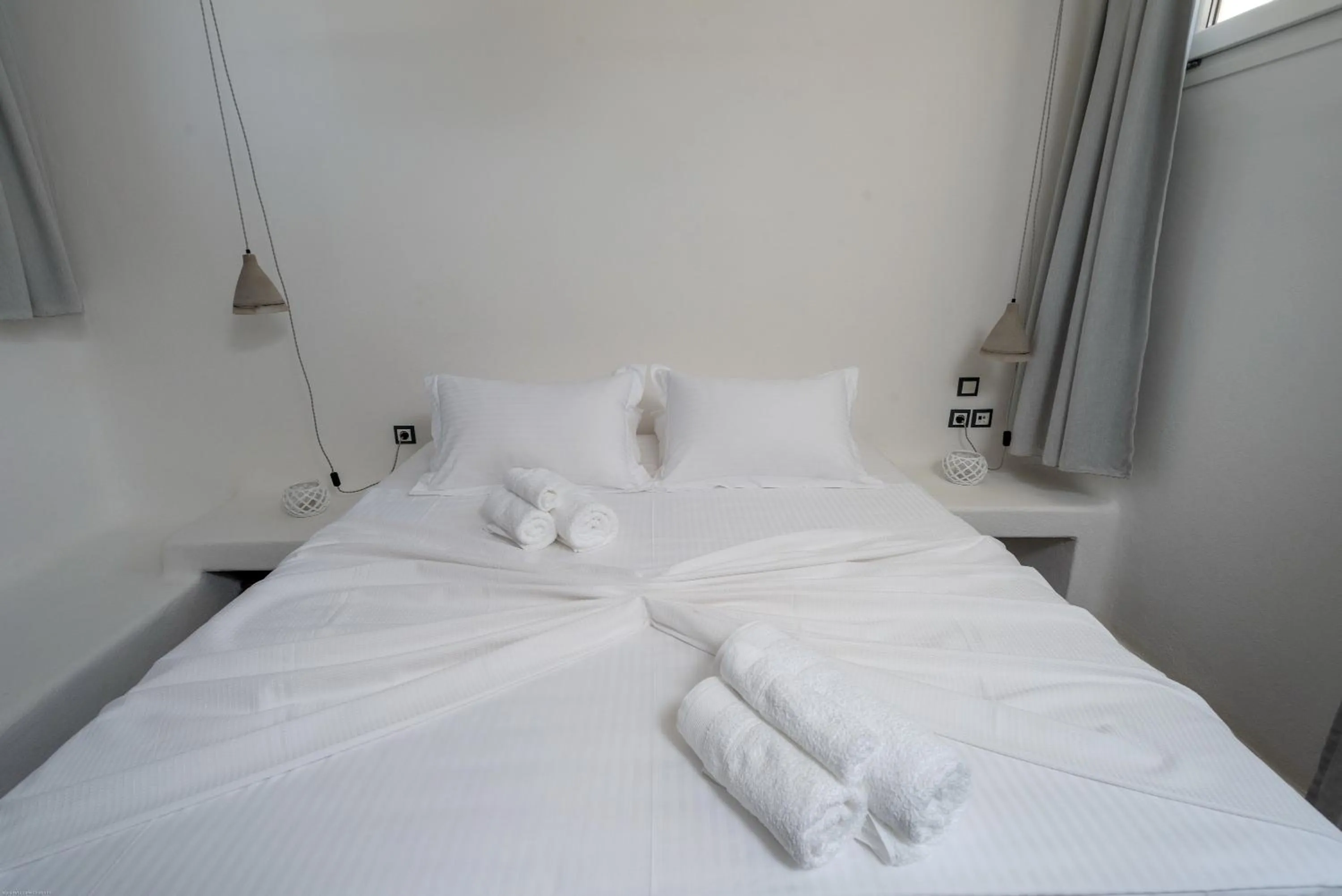 Bed in SkiNAmmos Eco Villas