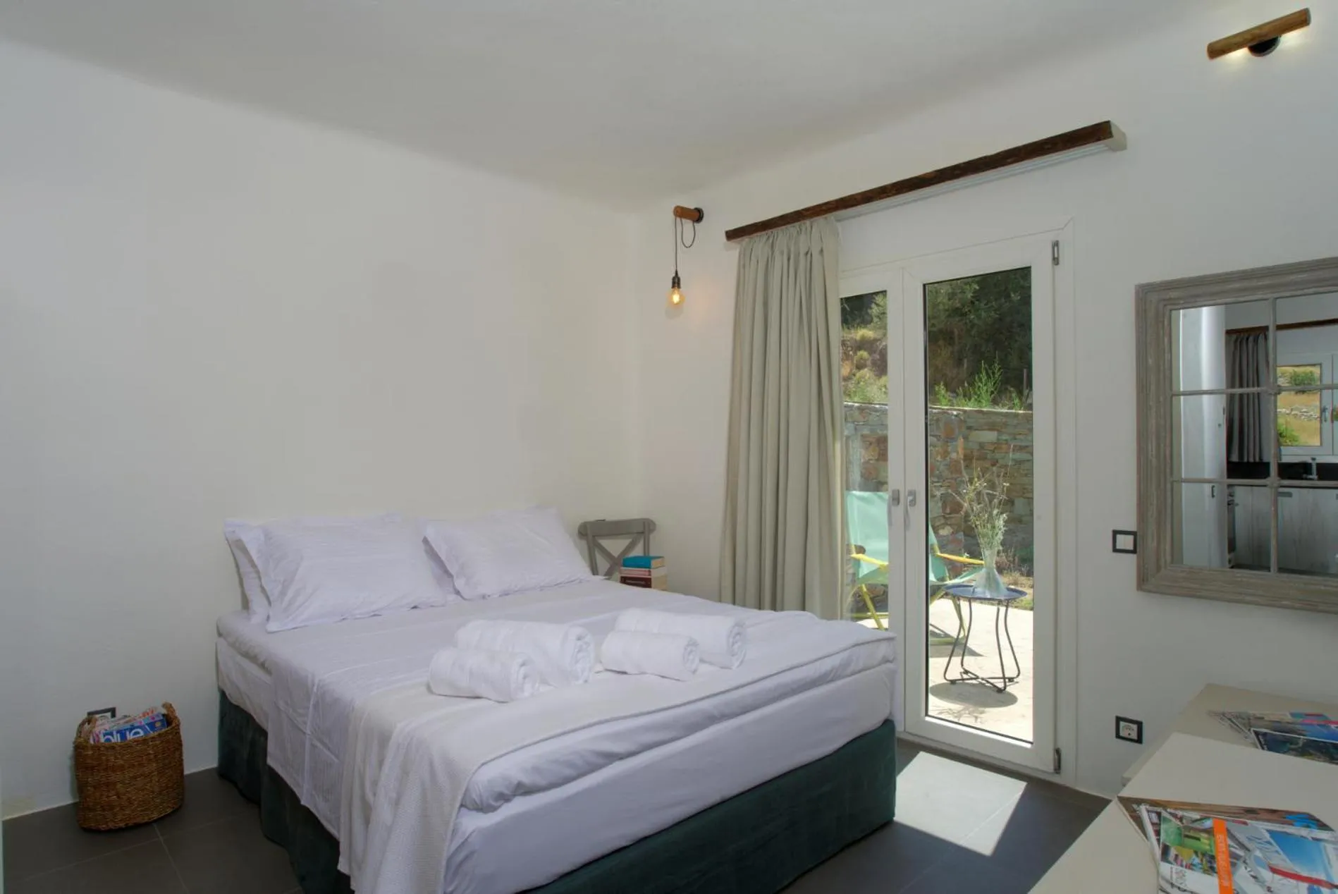 Bed in SkiNAmmos Eco Villas
