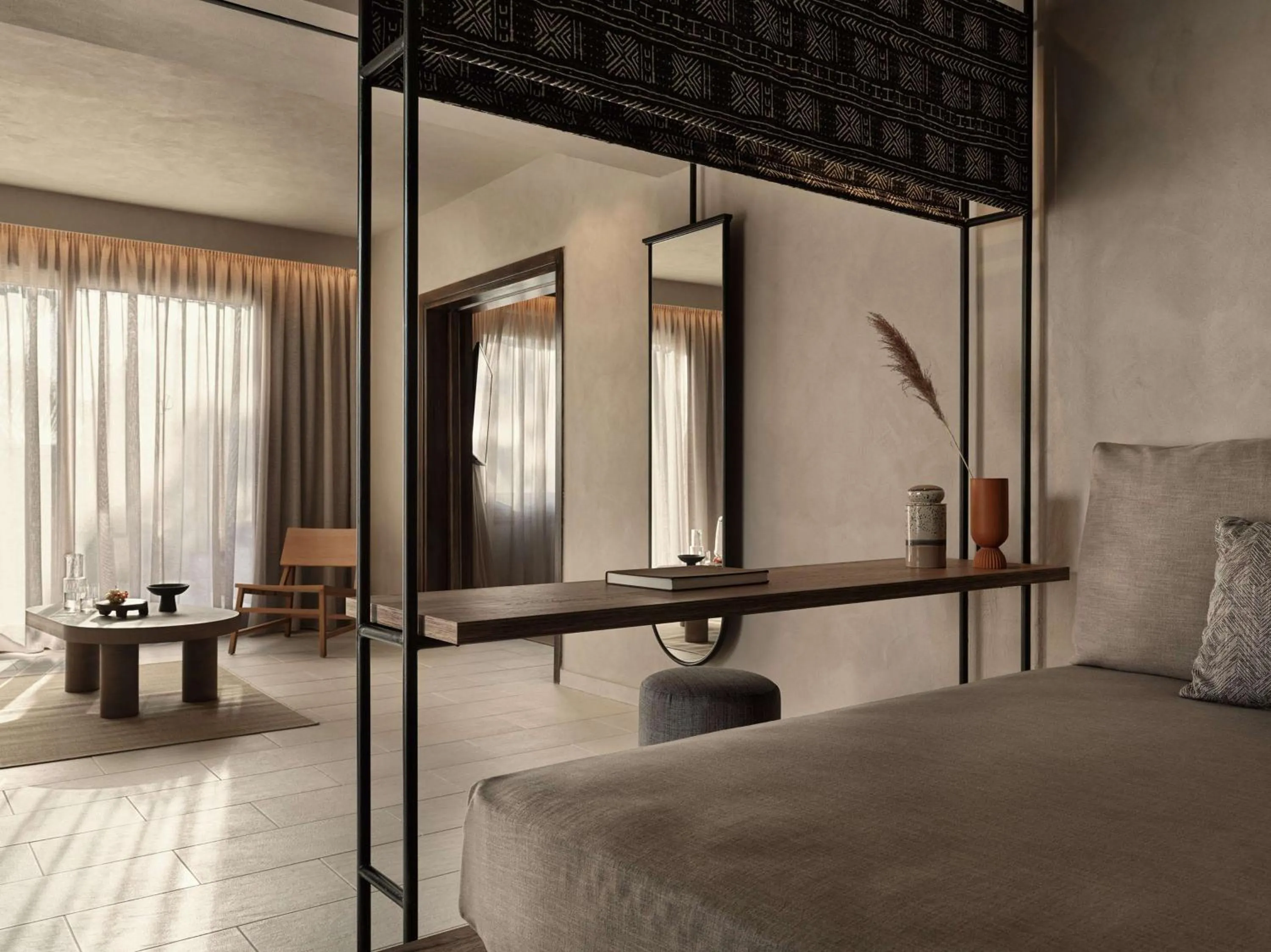 Bedroom, Bed in Lindian Village, Curio Collection by Hilton