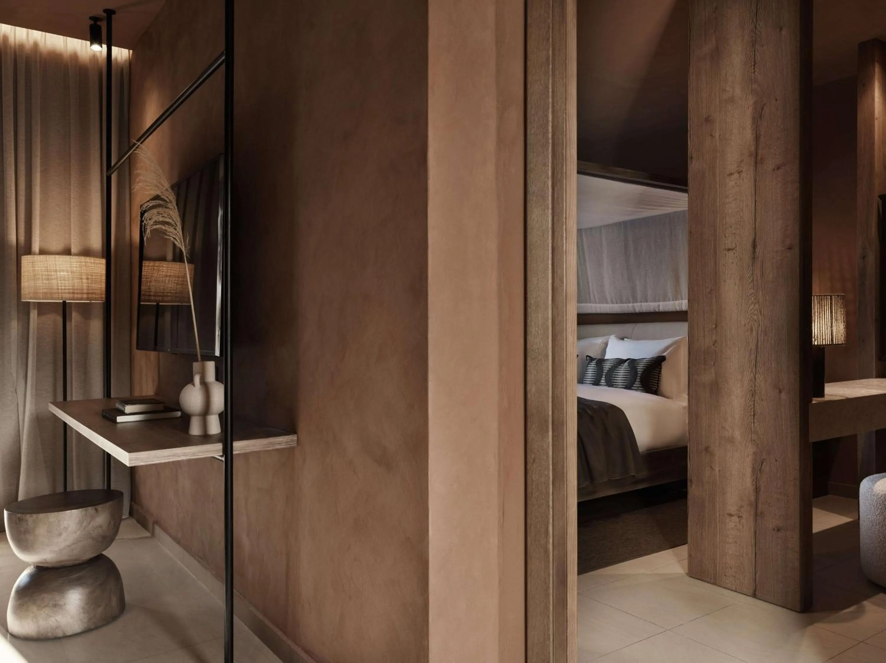 Bed in Lindian Village, Curio Collection by Hilton