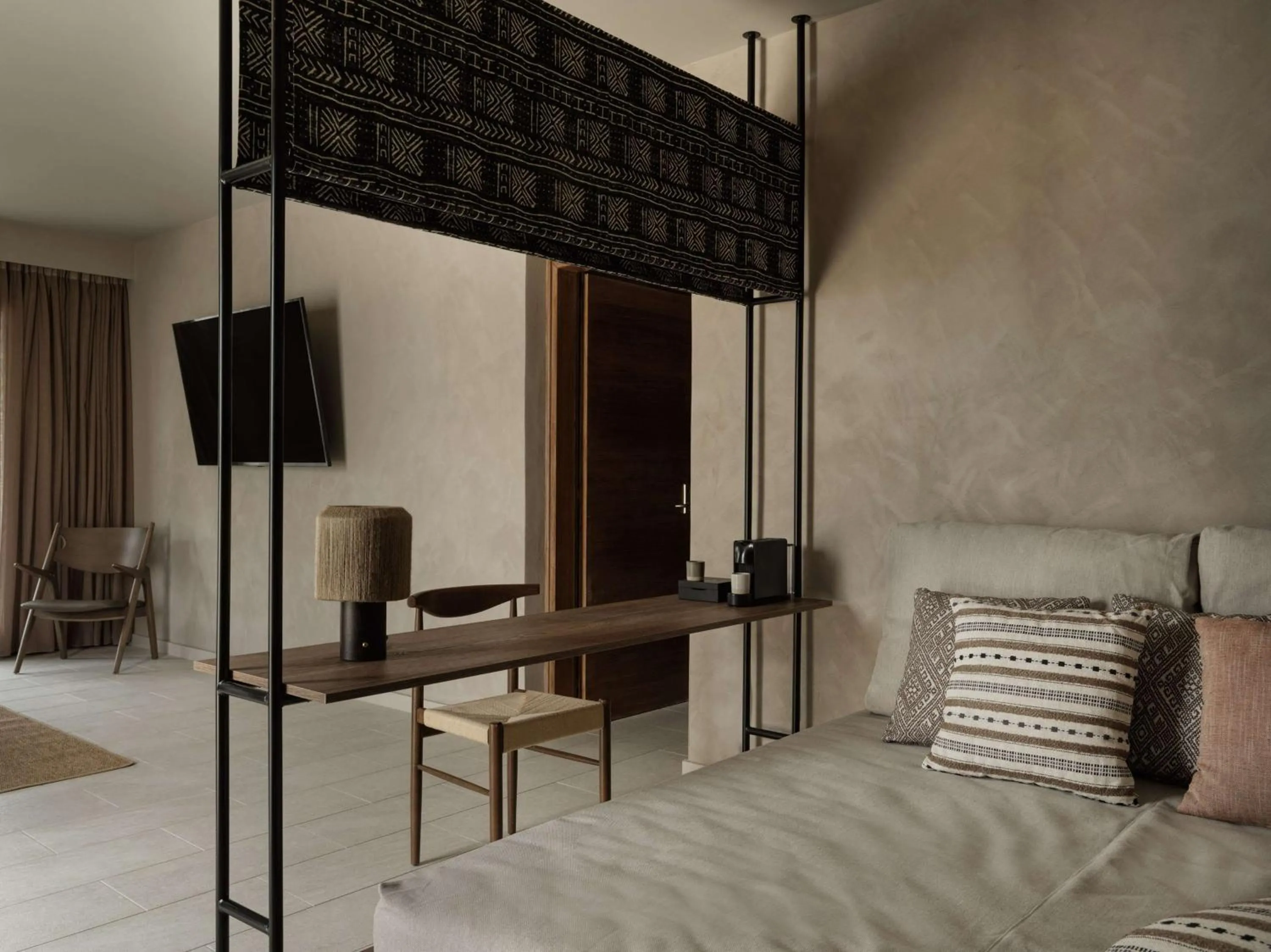 Bed in Lindian Village, Curio Collection by Hilton