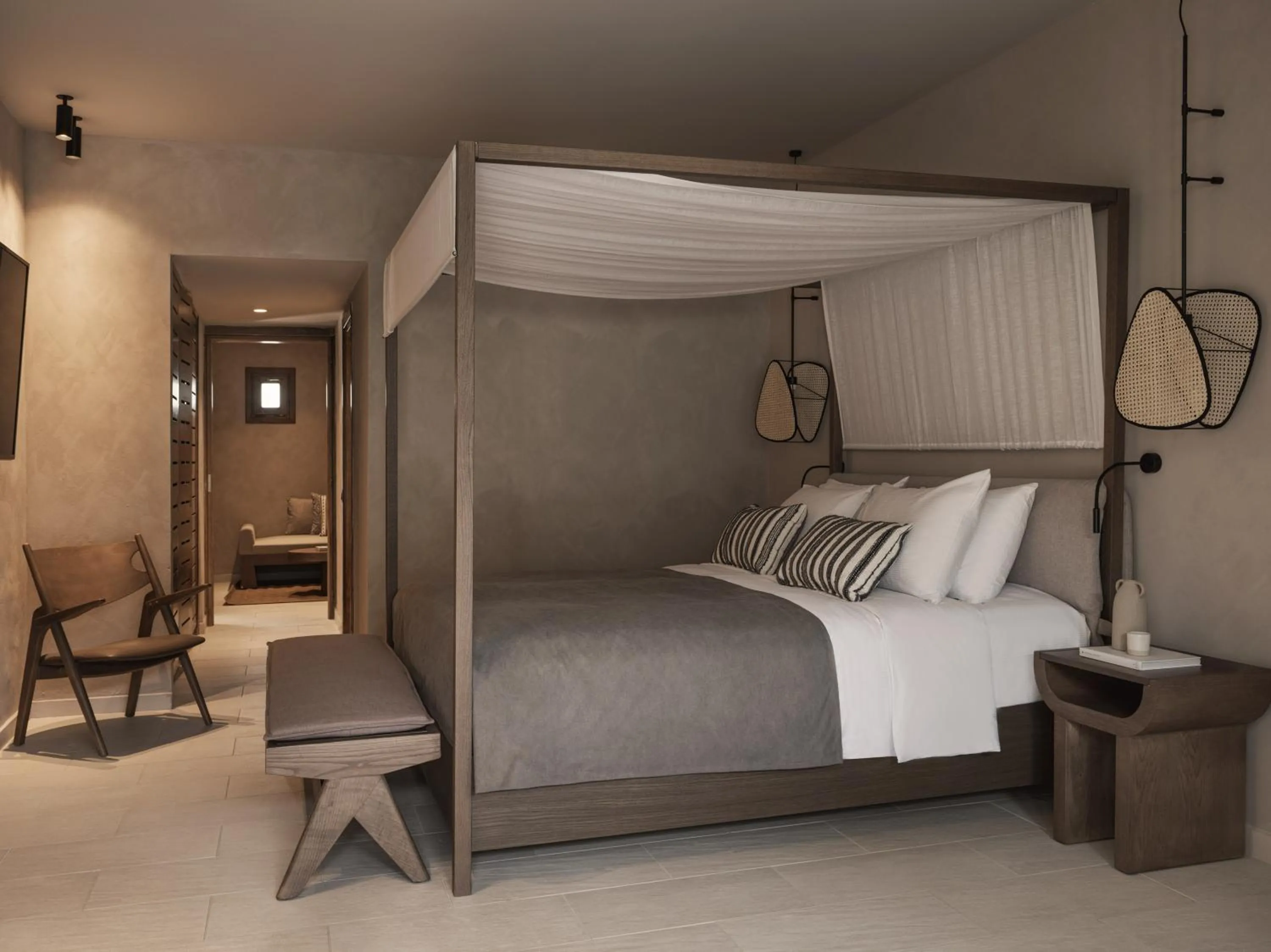 Bed in Lindian Village, Curio Collection by Hilton