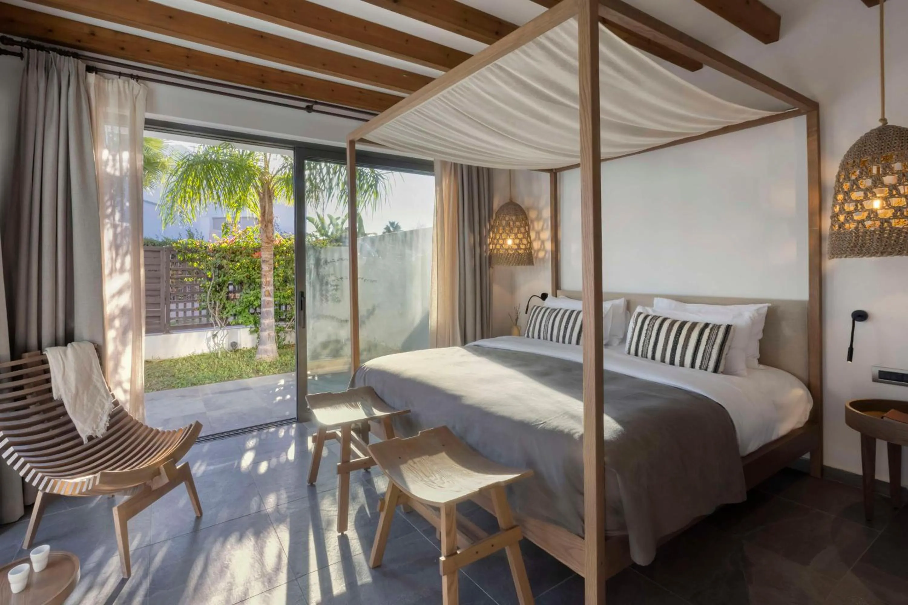 Bed in Lindian Village, Curio Collection by Hilton