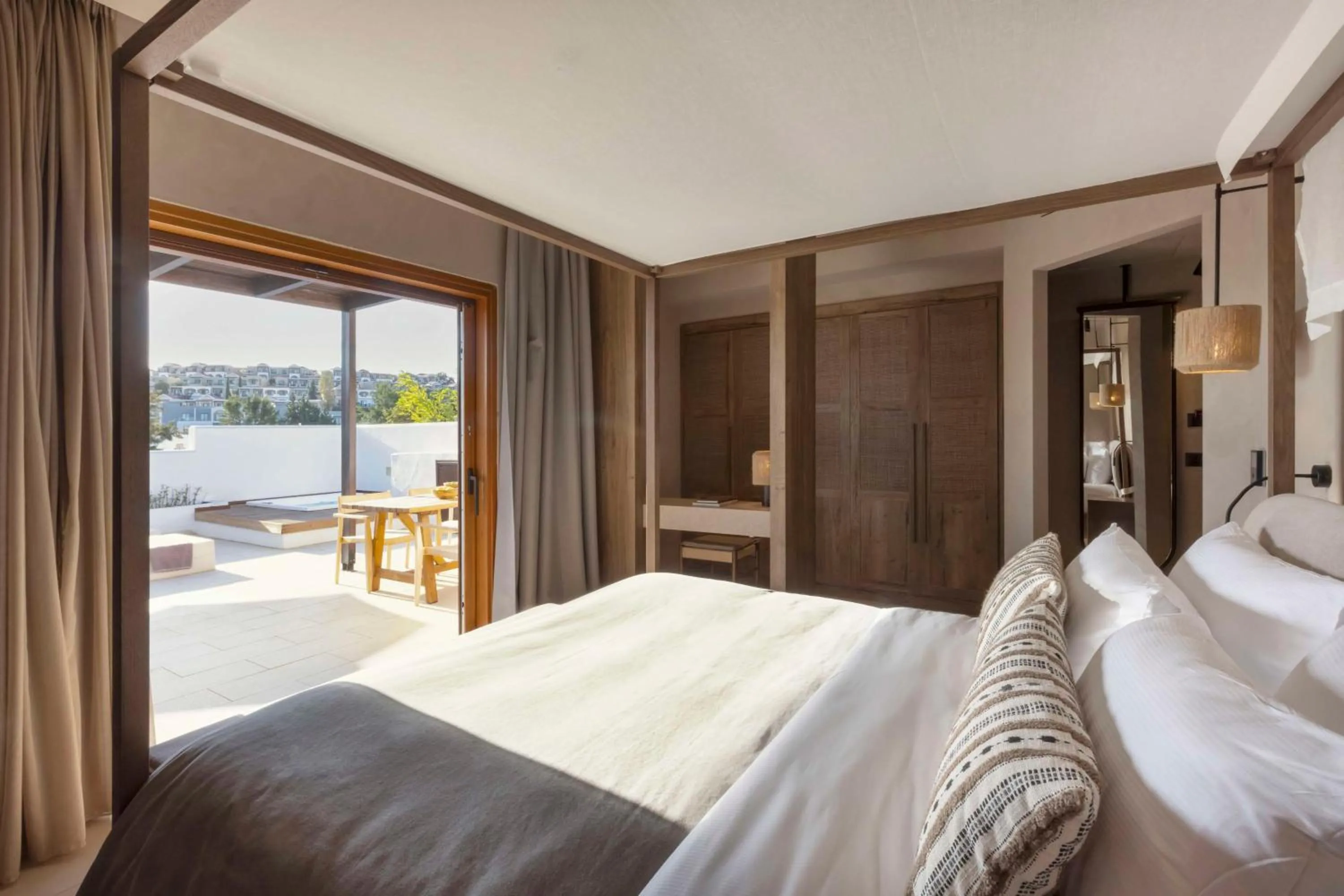 Bed in Lindian Village, Curio Collection by Hilton