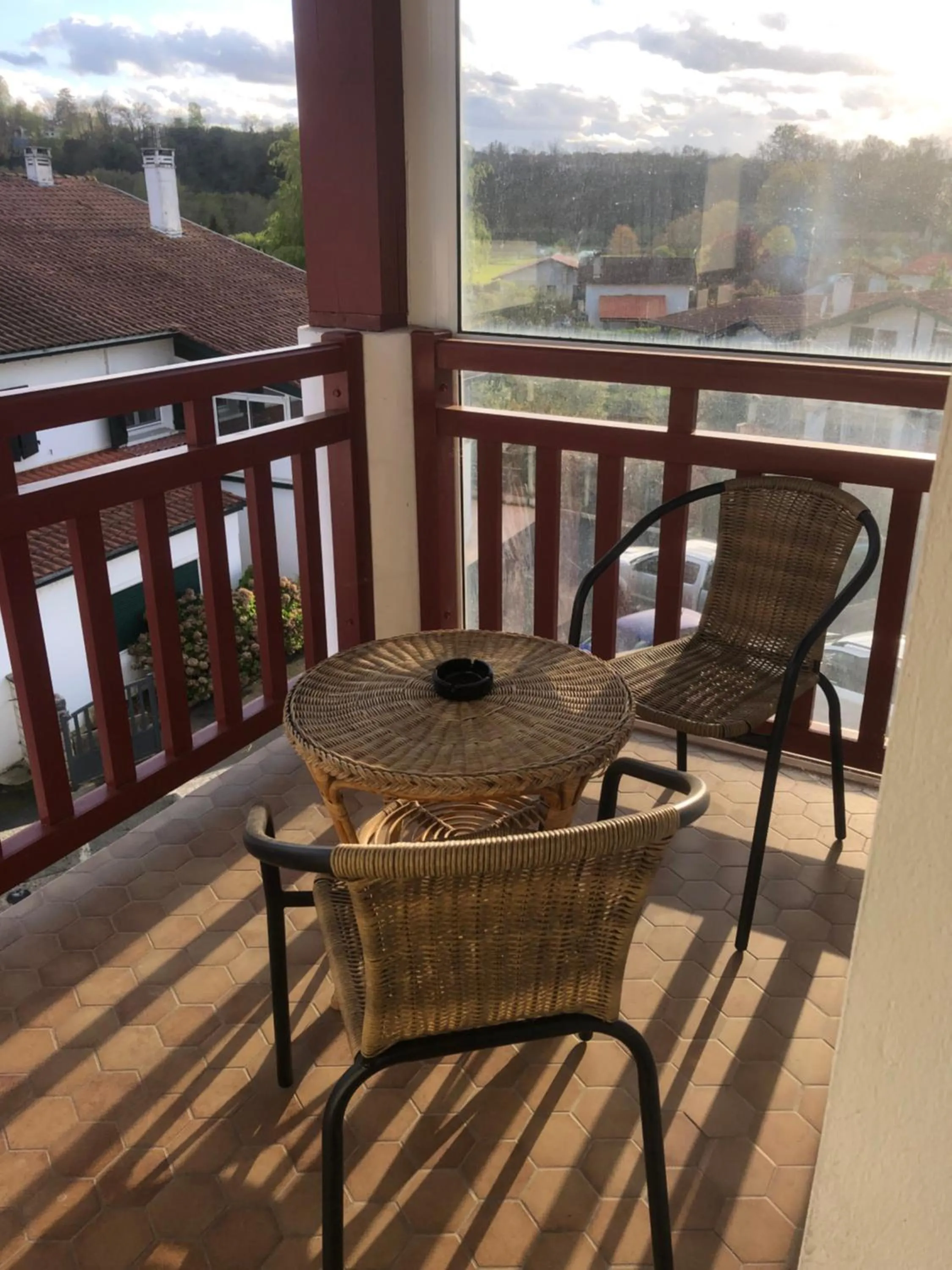 Patio in Hôtel Ursula