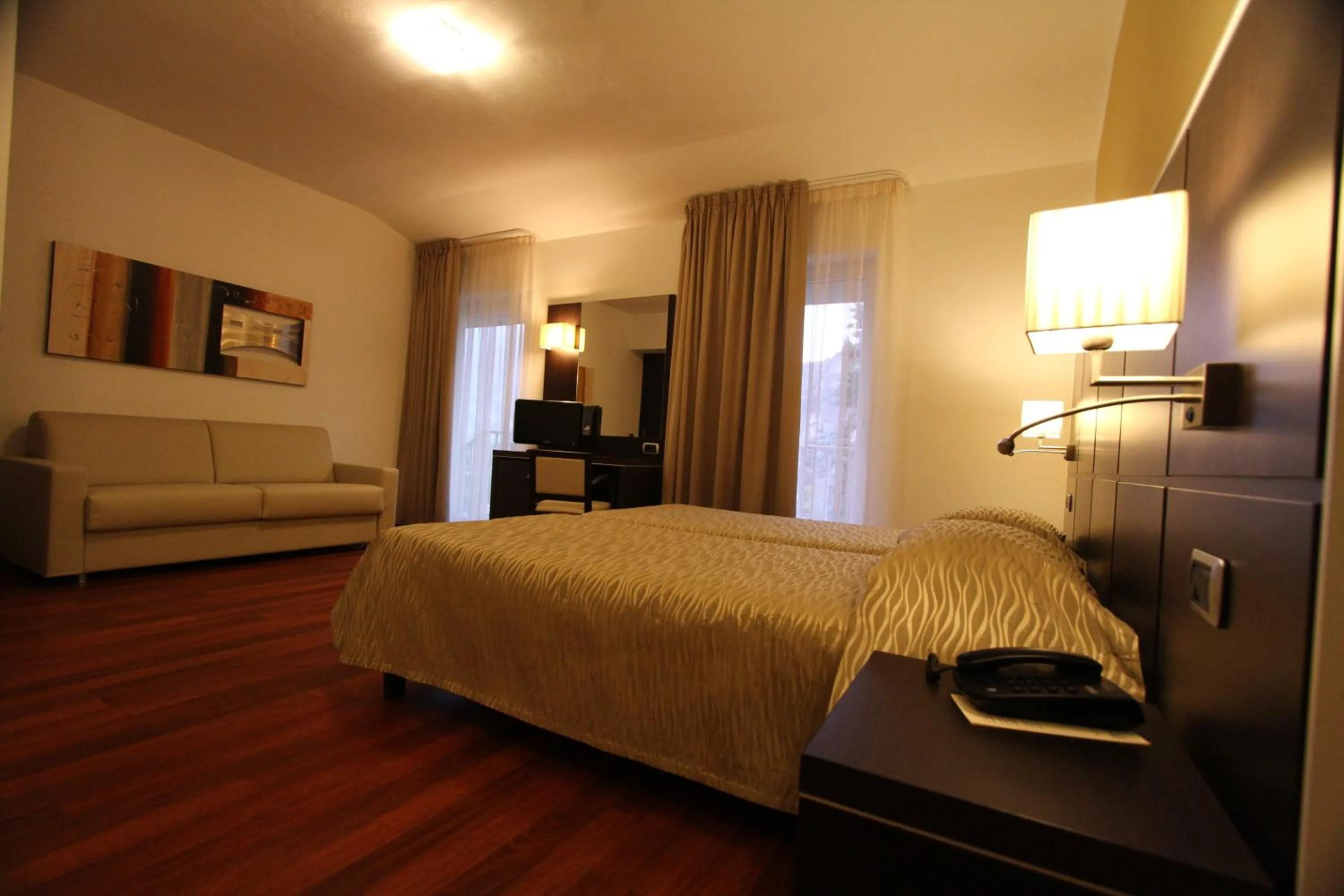 Bedroom, Bed in Hotel Villa Rosa