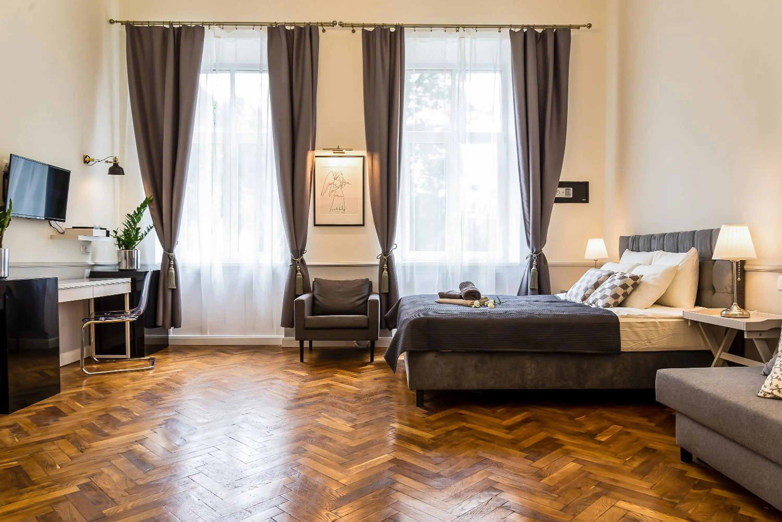 Bed in Angel House Aparthotel