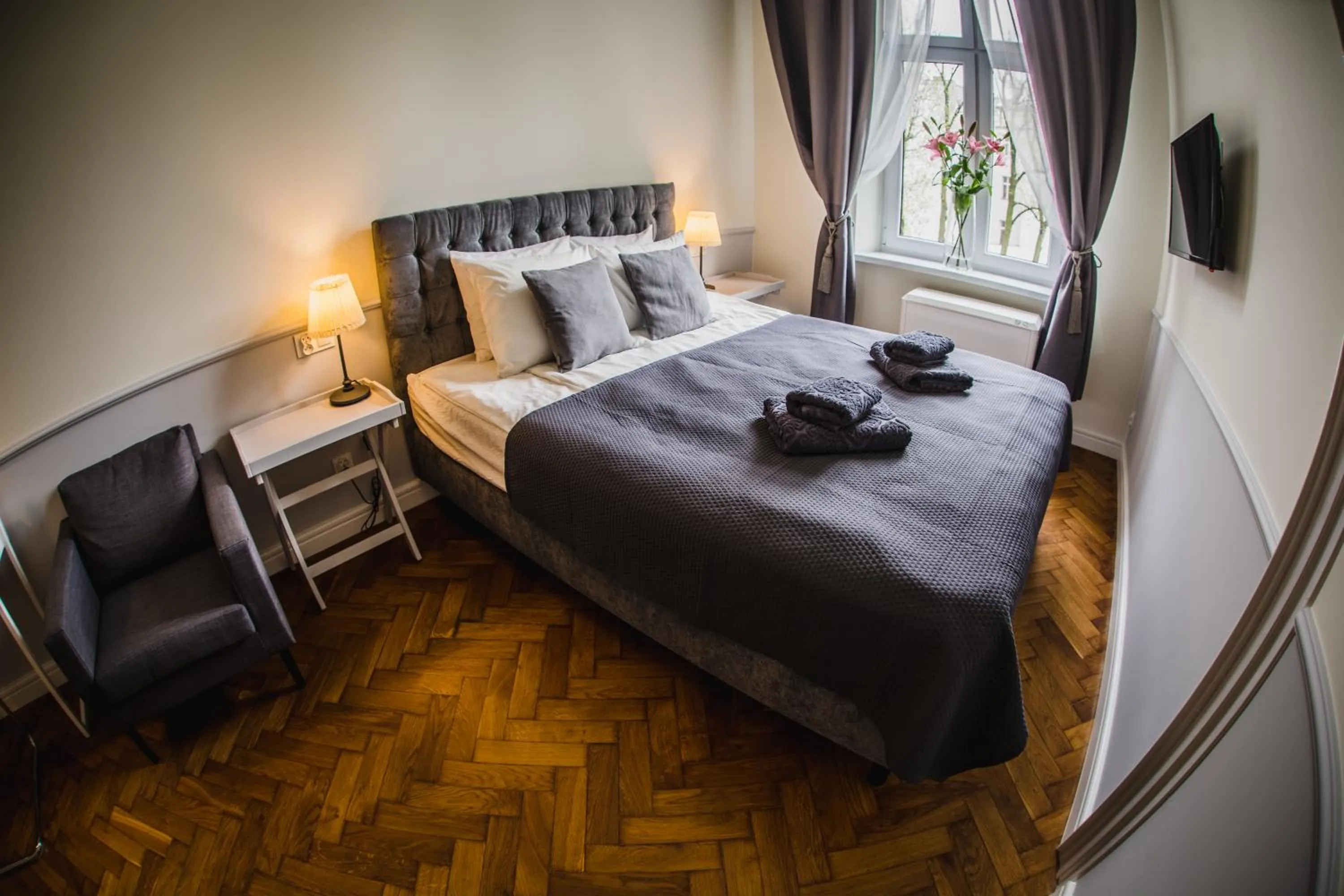 Bed in Angel House Aparthotel