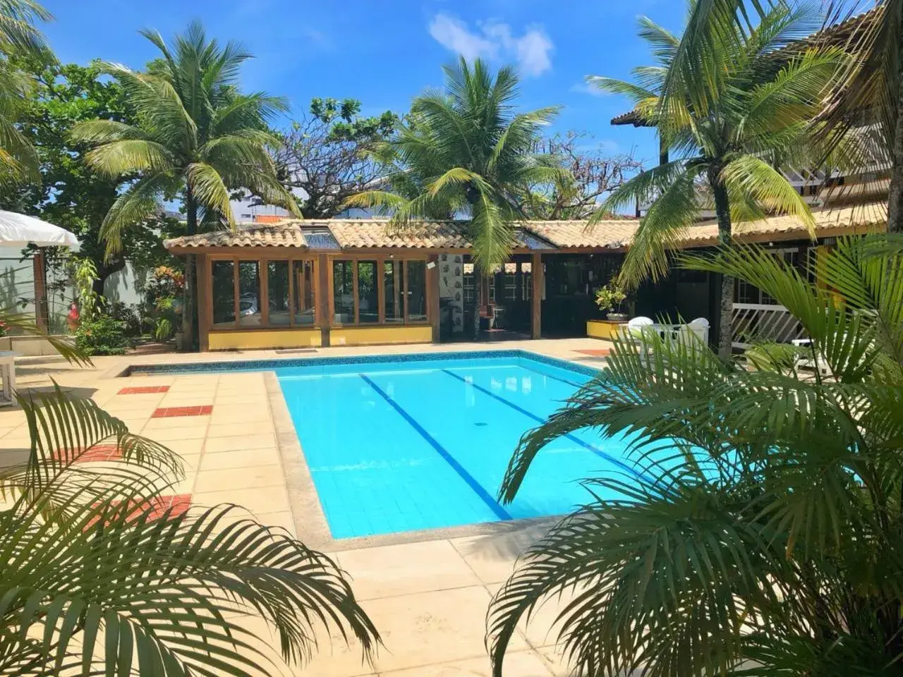 Pool view in Hotel Mar de Cabo Frio Pool view in Hotel Mar de Cabo Frio