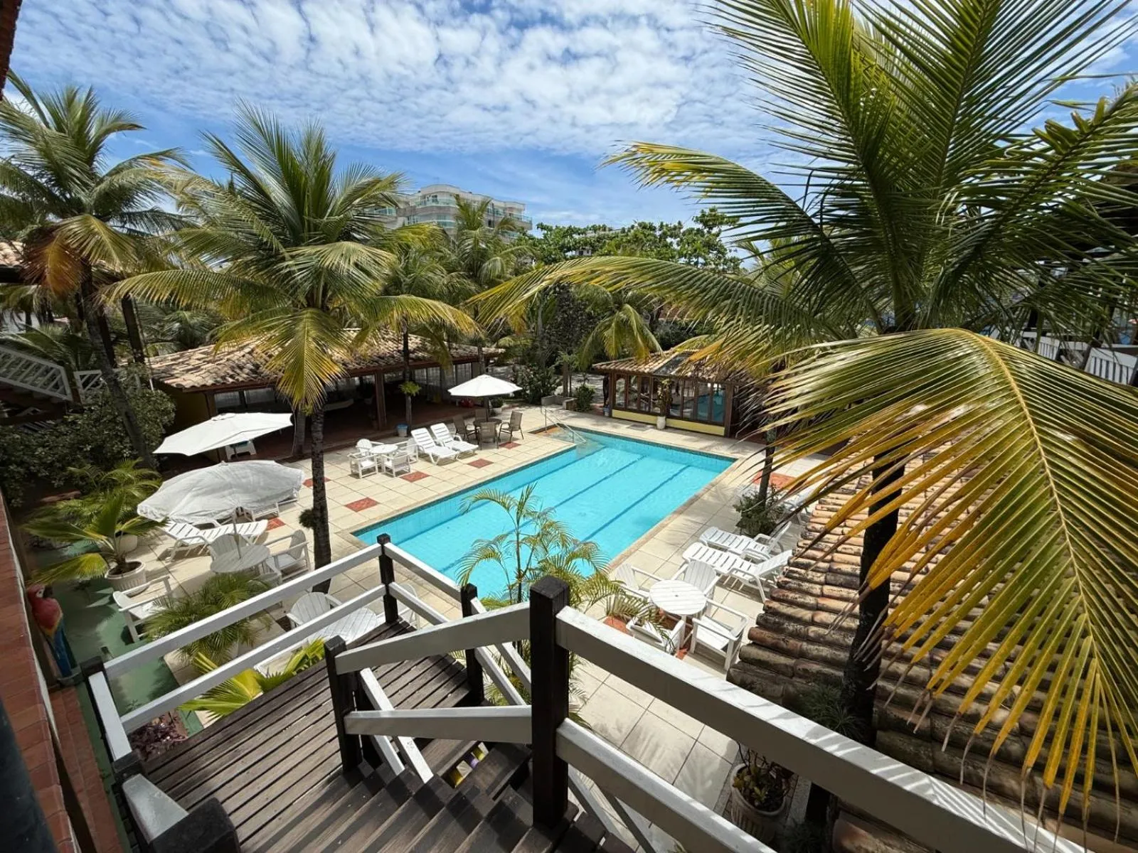 Pool view in Hotel Mar de Cabo Frio