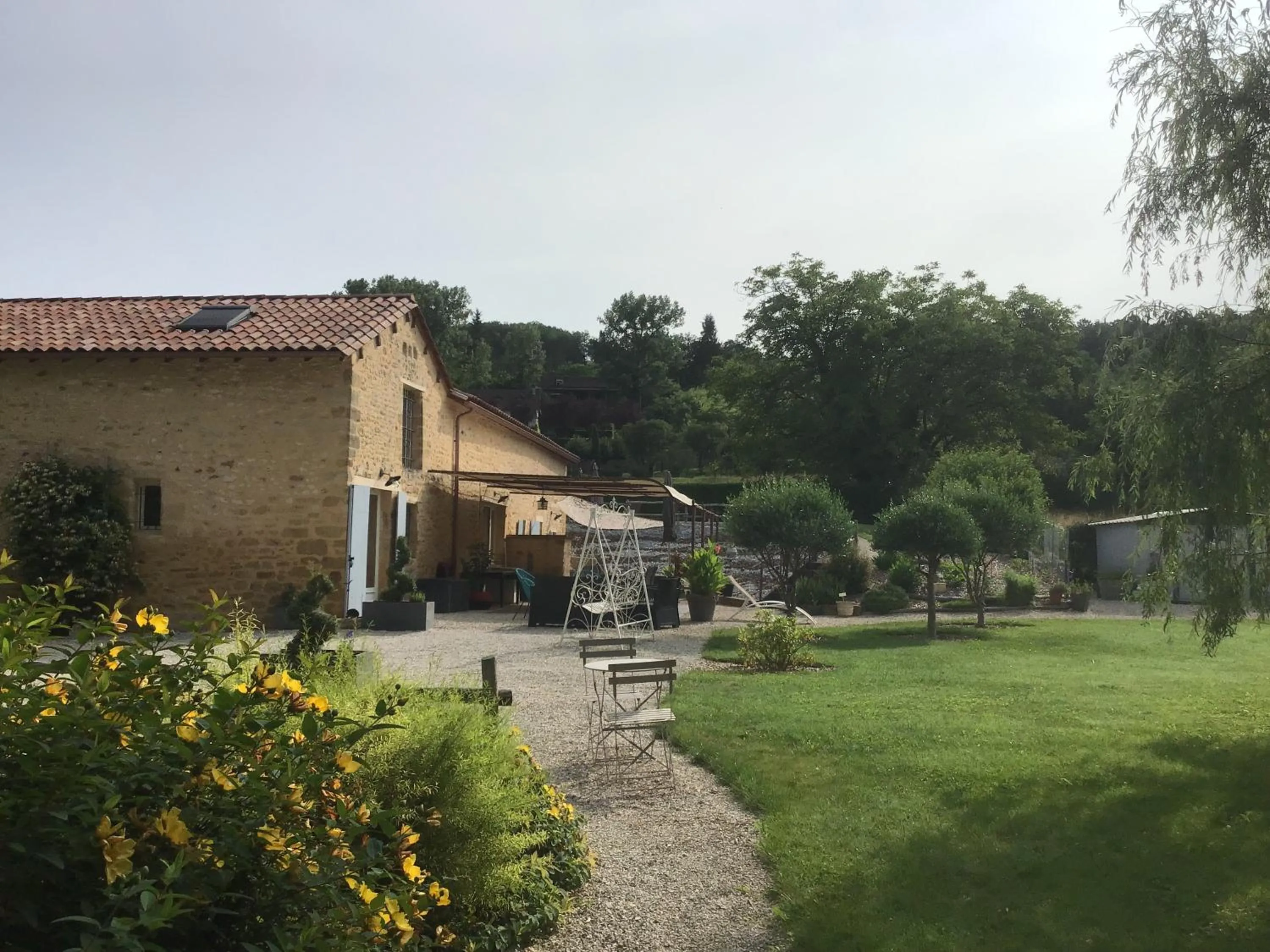 Garden view in Le Moulin de Mayence
