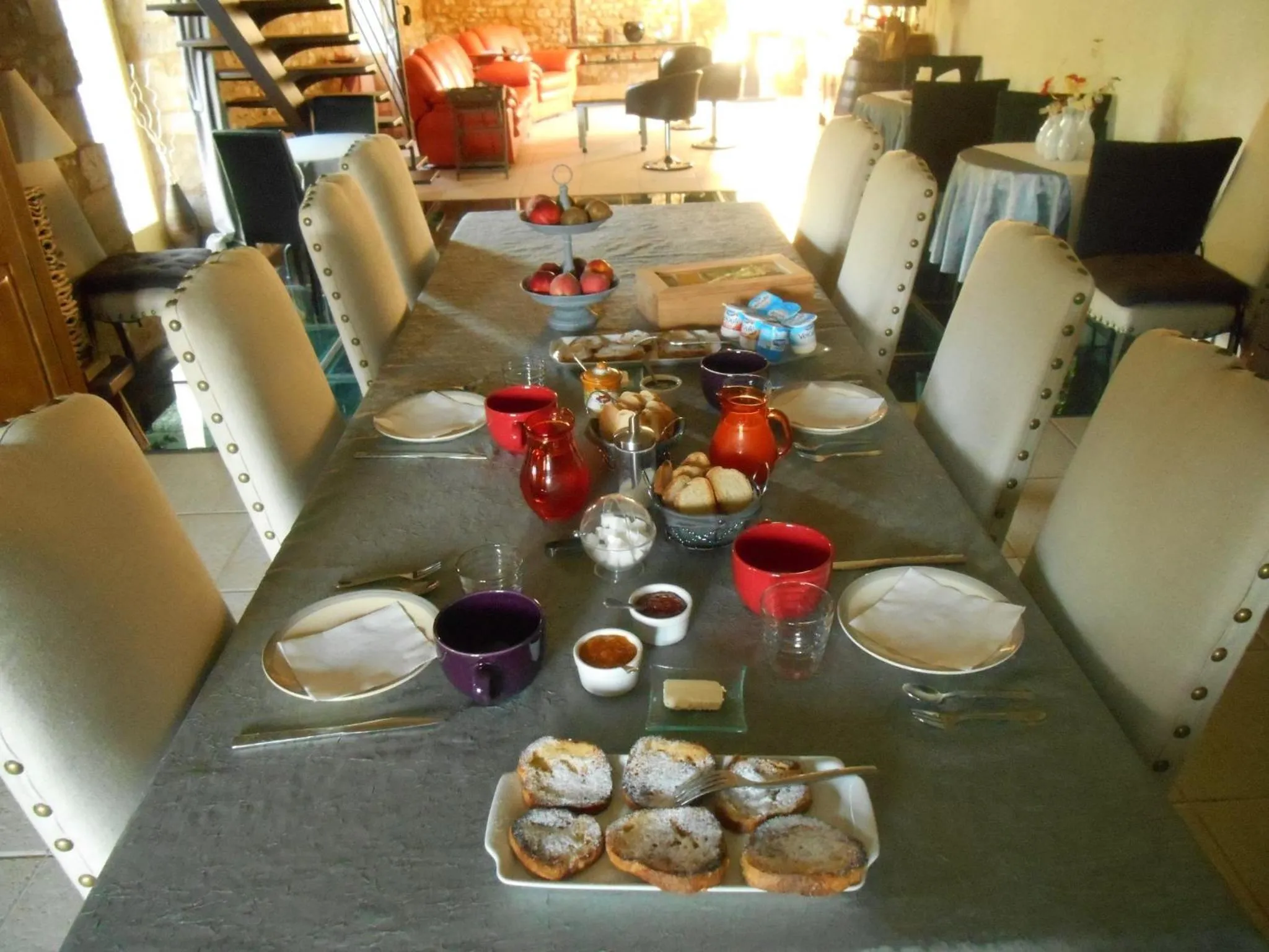 Continental breakfast in Le Moulin de Mayence