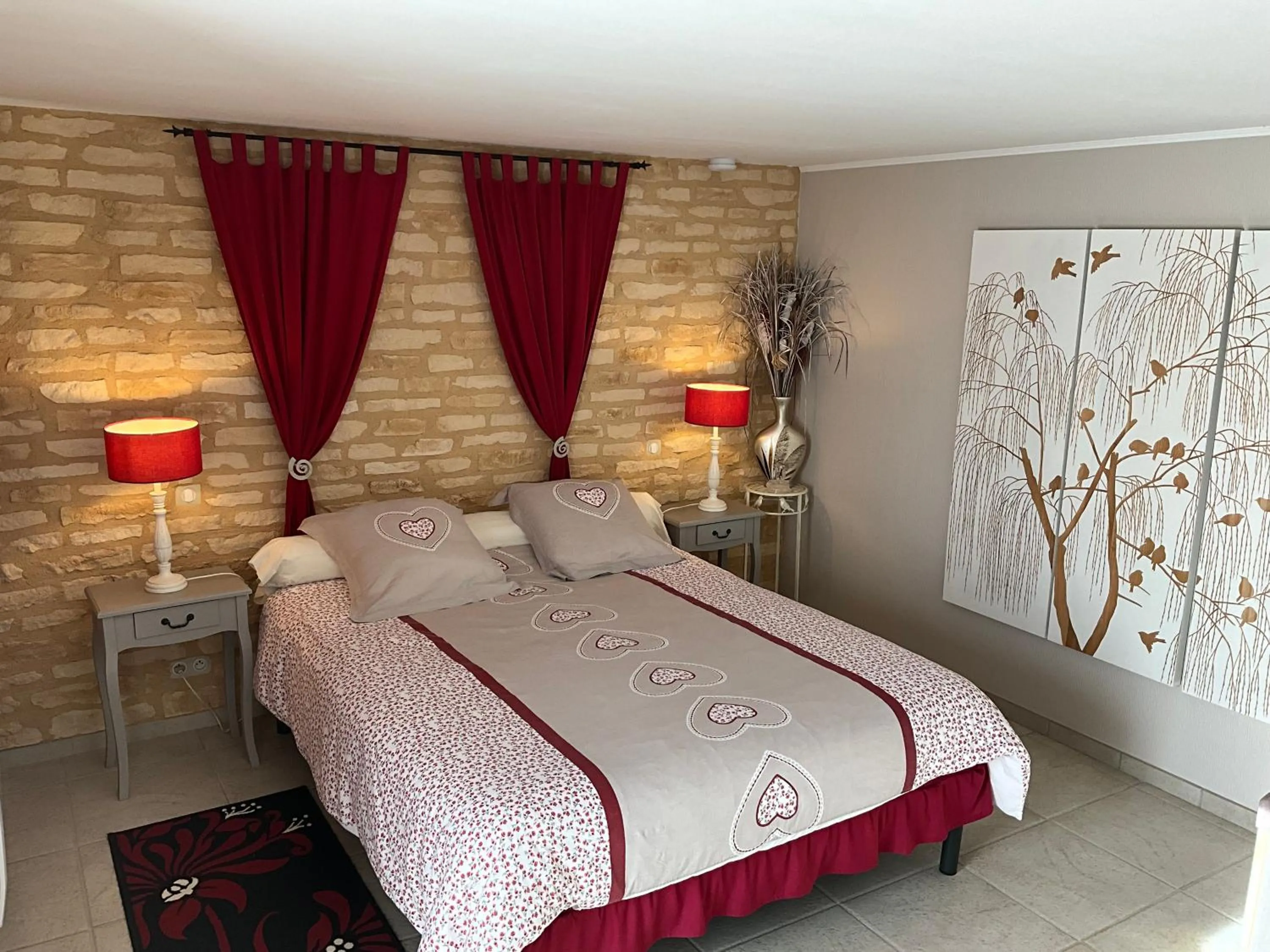 Bedroom, Bed in Le Moulin de Mayence