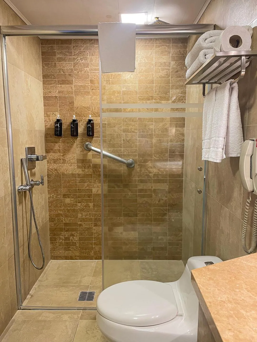 Shower in Mercure Alameda Quito