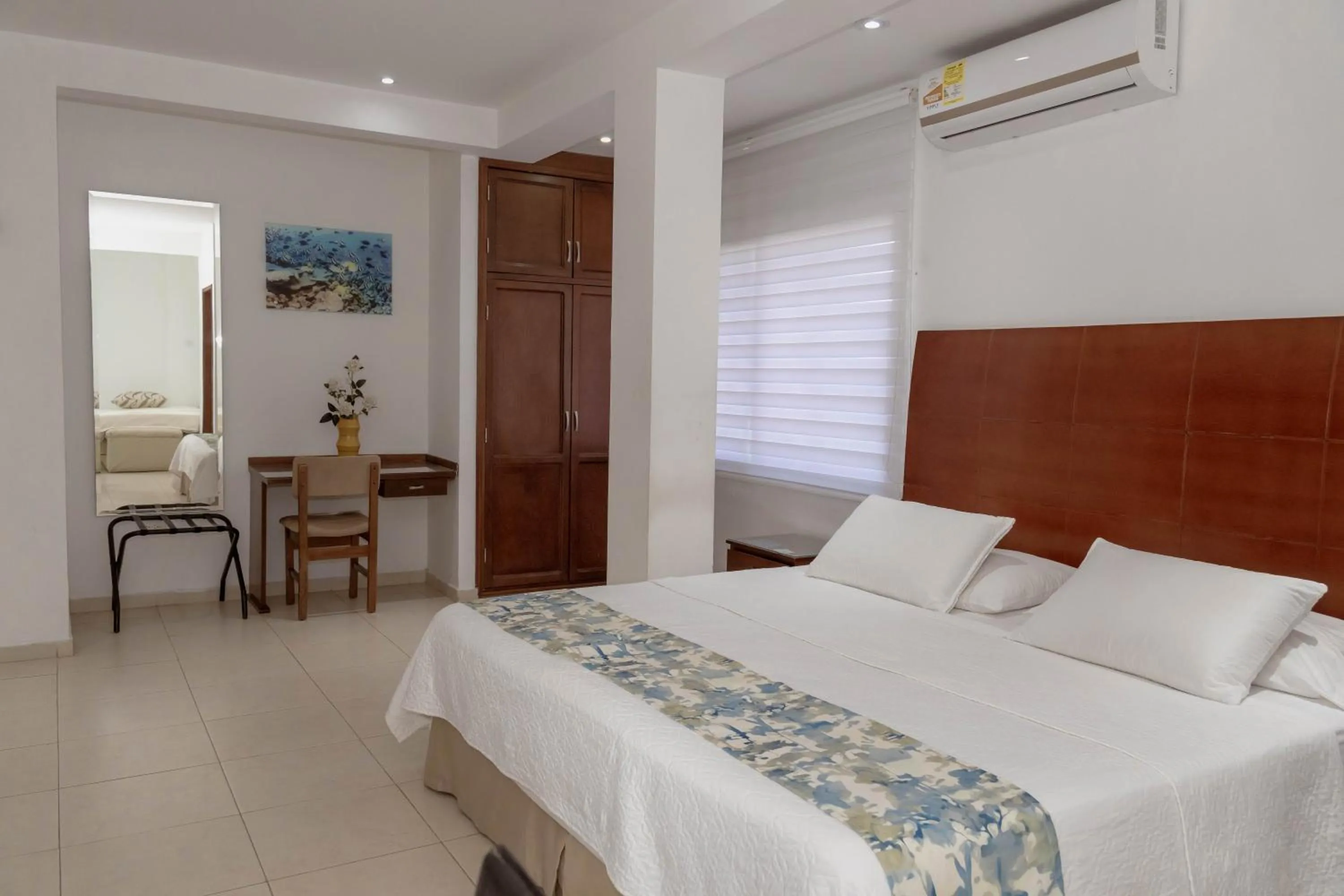 Bed in Hotel Coral Reef Cartagena