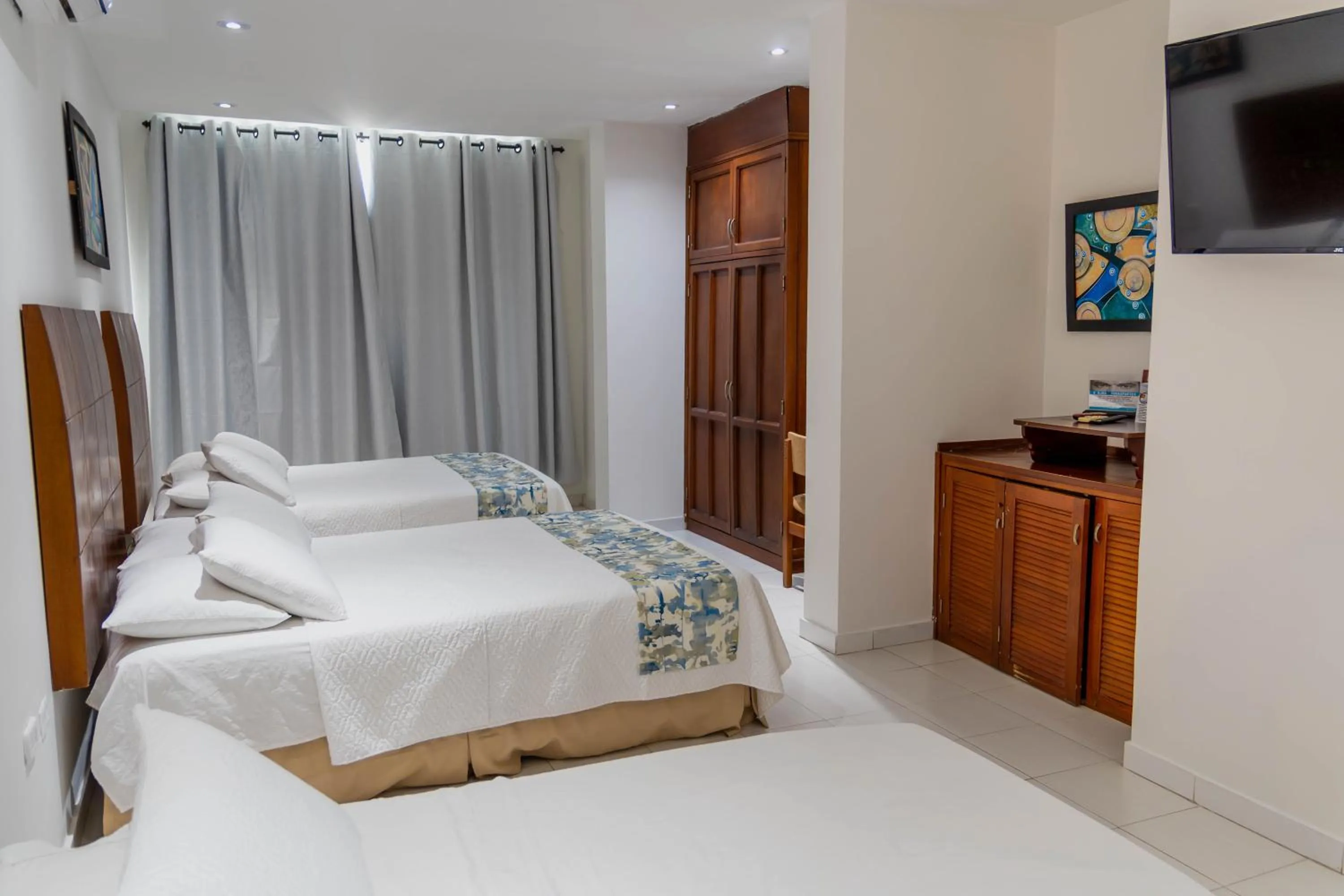 Bed in Hotel Coral Reef Cartagena