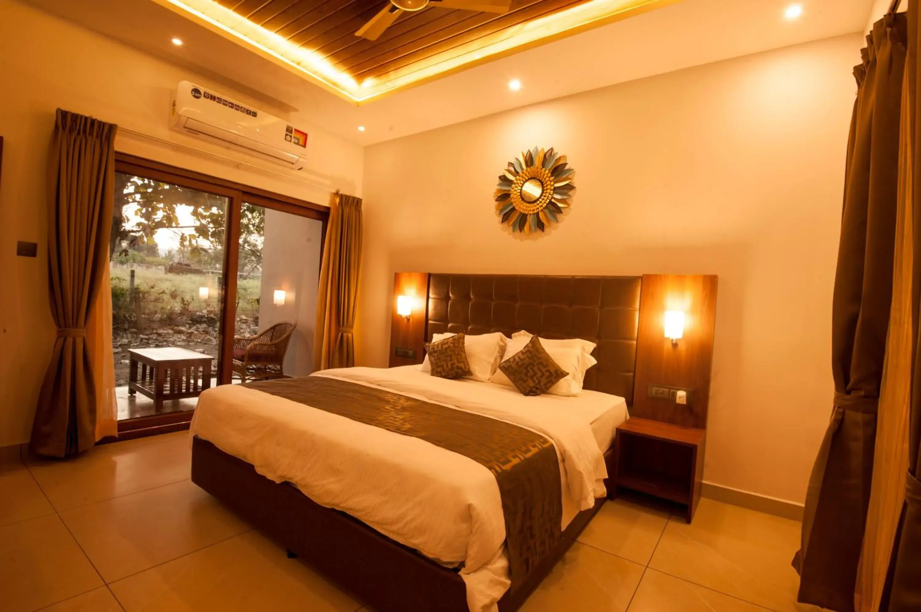 Bedroom, Bed in MC Resort Wildlife Resort Bandipur Bedroom, Bed in MC Resort Wildlife Resort Bandipur