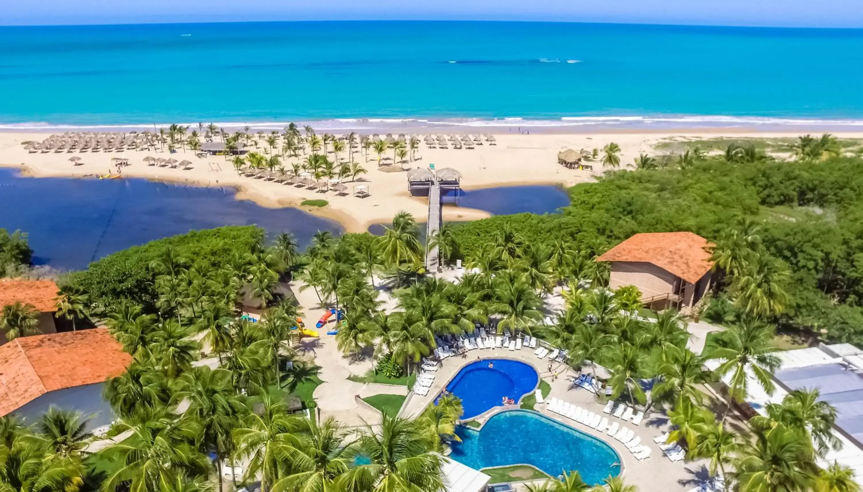 Bird's eye view in Pratagy Acqua Park Beach All Inclusive Resort Bird's eye view in Pratagy Acqua Park Beach All Inclusive Resort