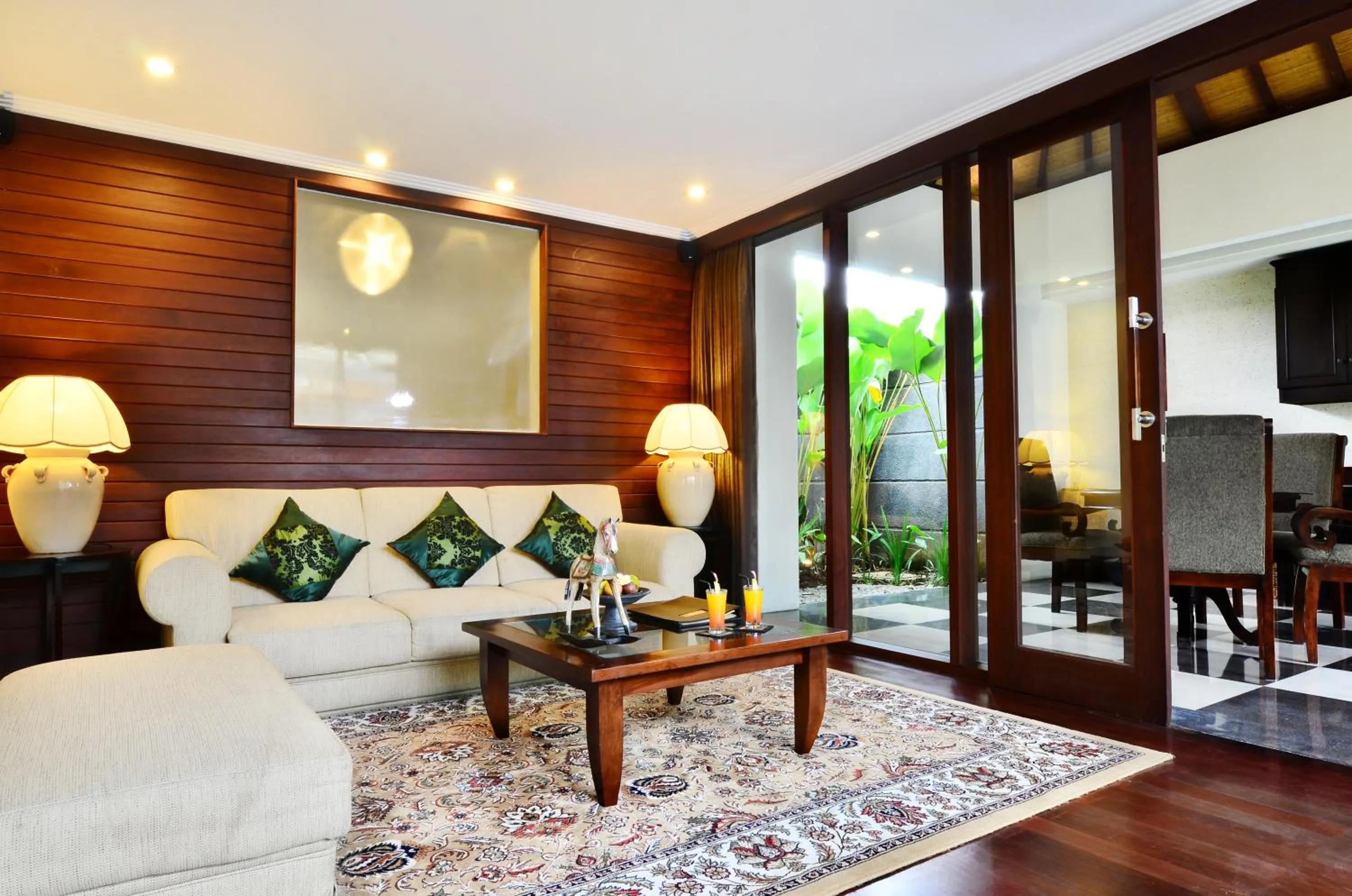 Living room in The Khayangan Dreams Villa, Seminyak