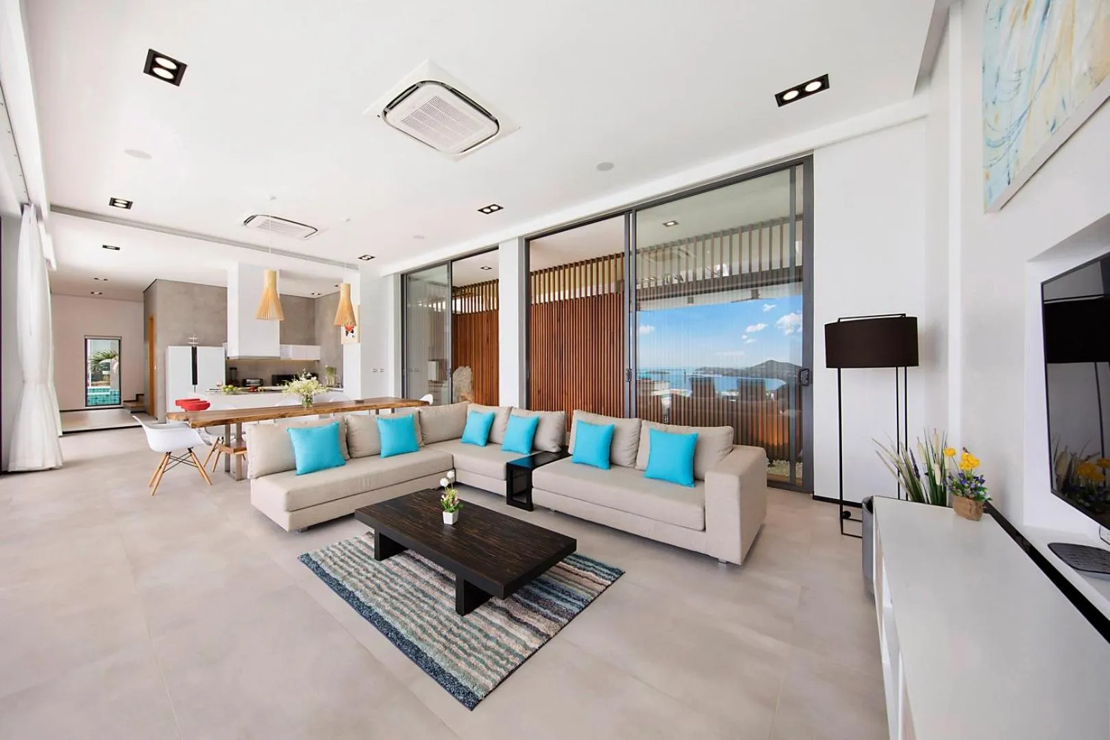 Living room in Samui Sea Star Villa