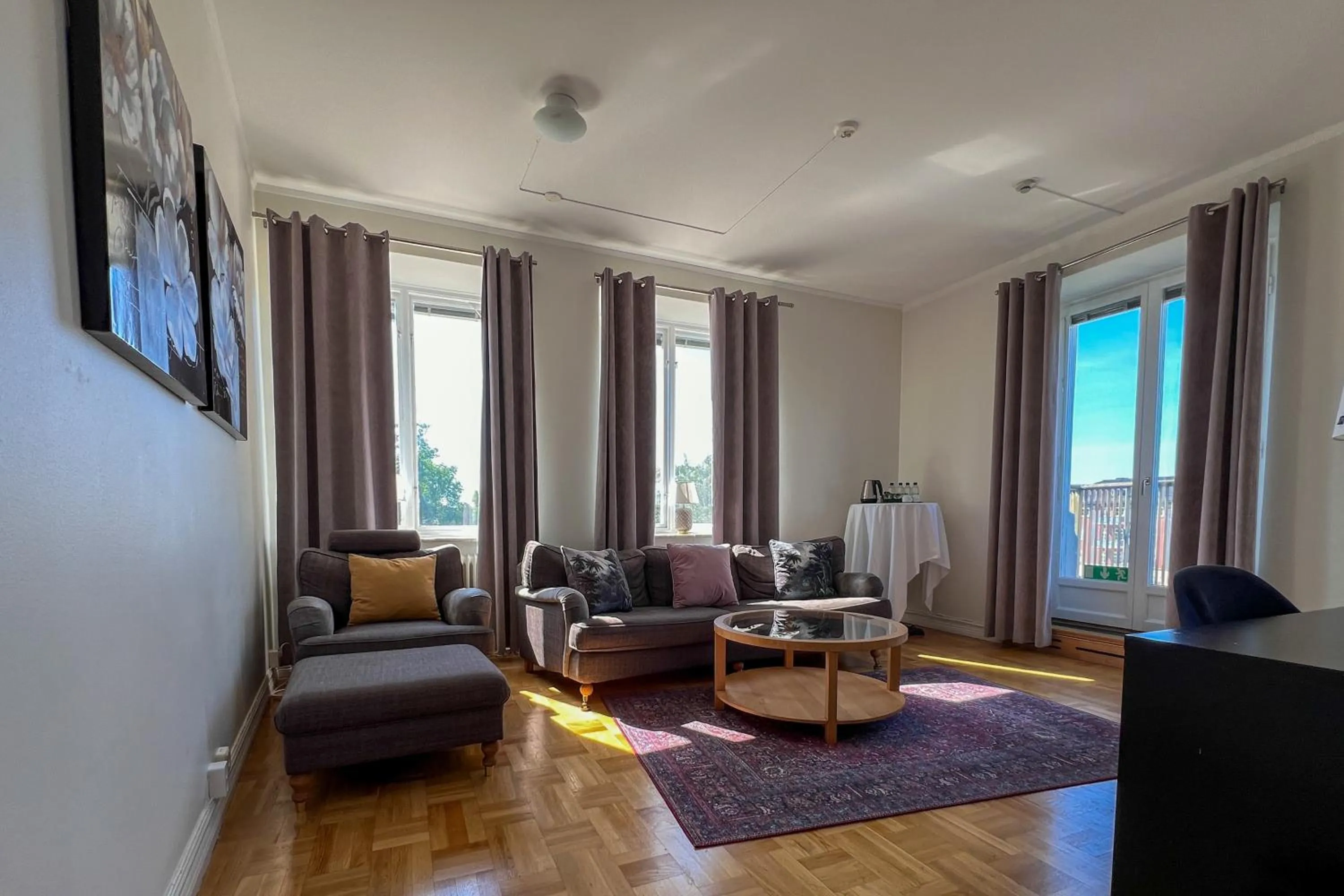 Living room in Stadshotellet Kristinehamn