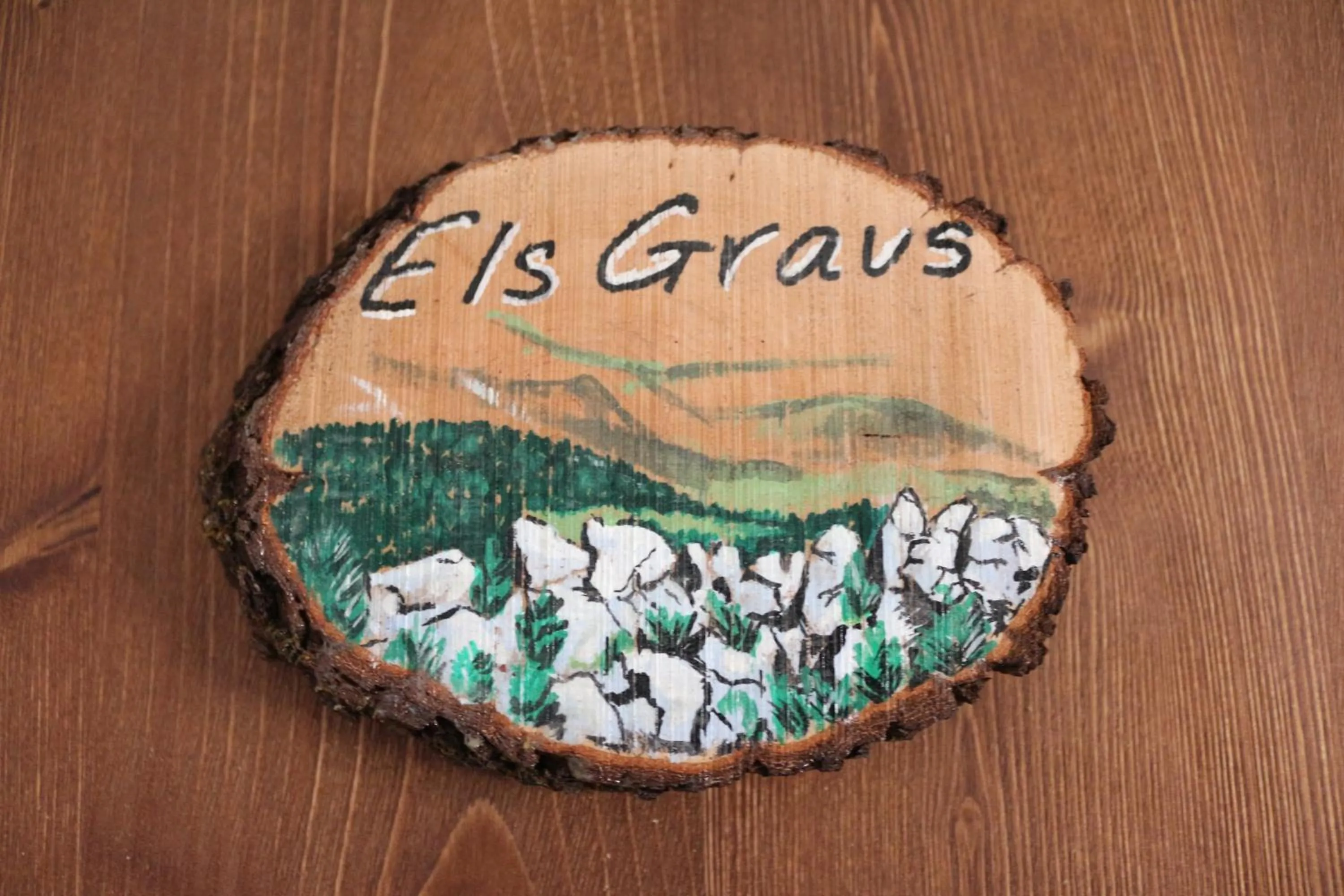 Decorative detail in Alberg Cal Manel