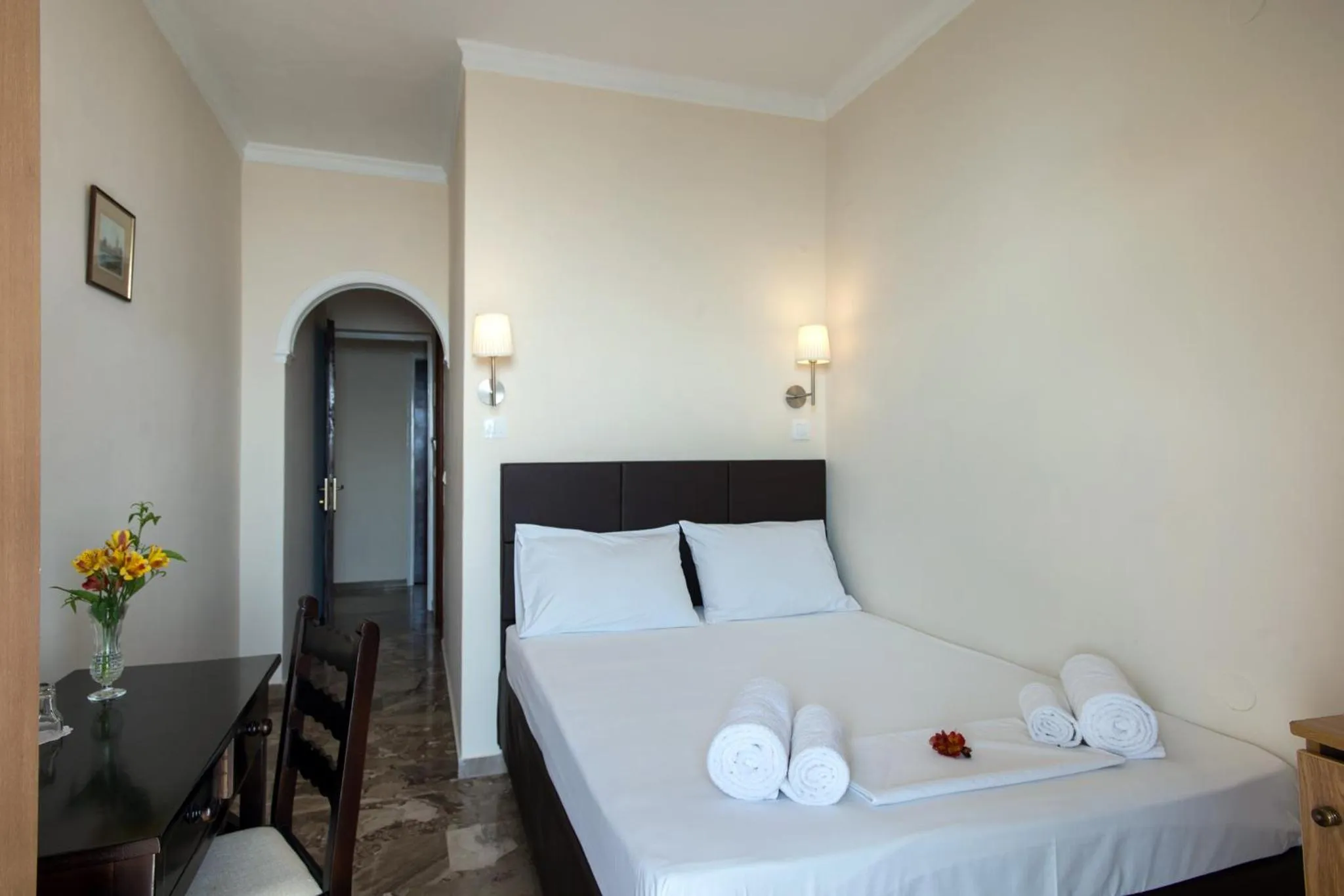 Bed in Hotel Kaiser Bridge