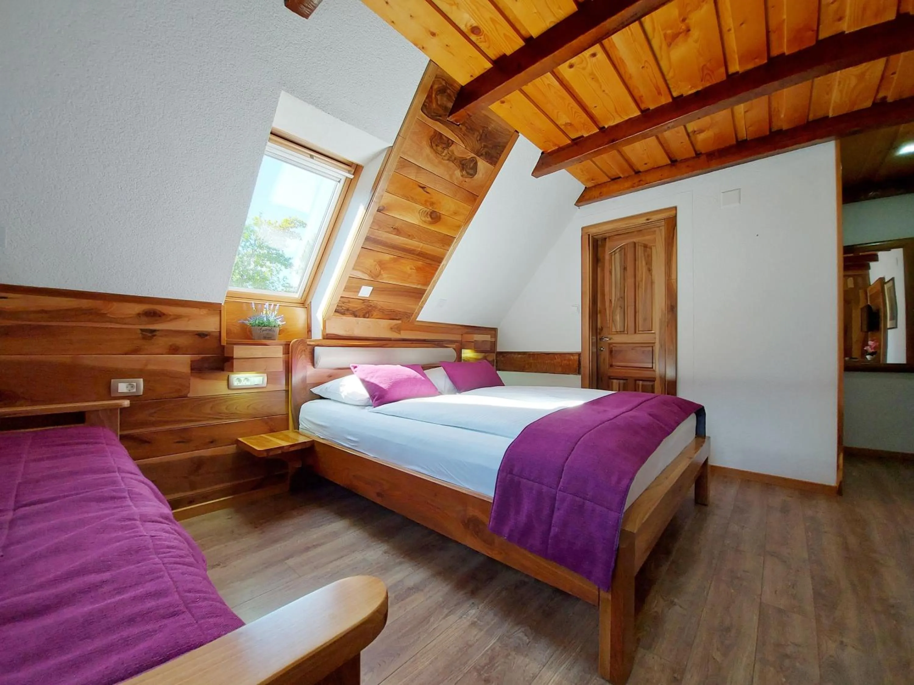 Bed in Plitvice Ethno House