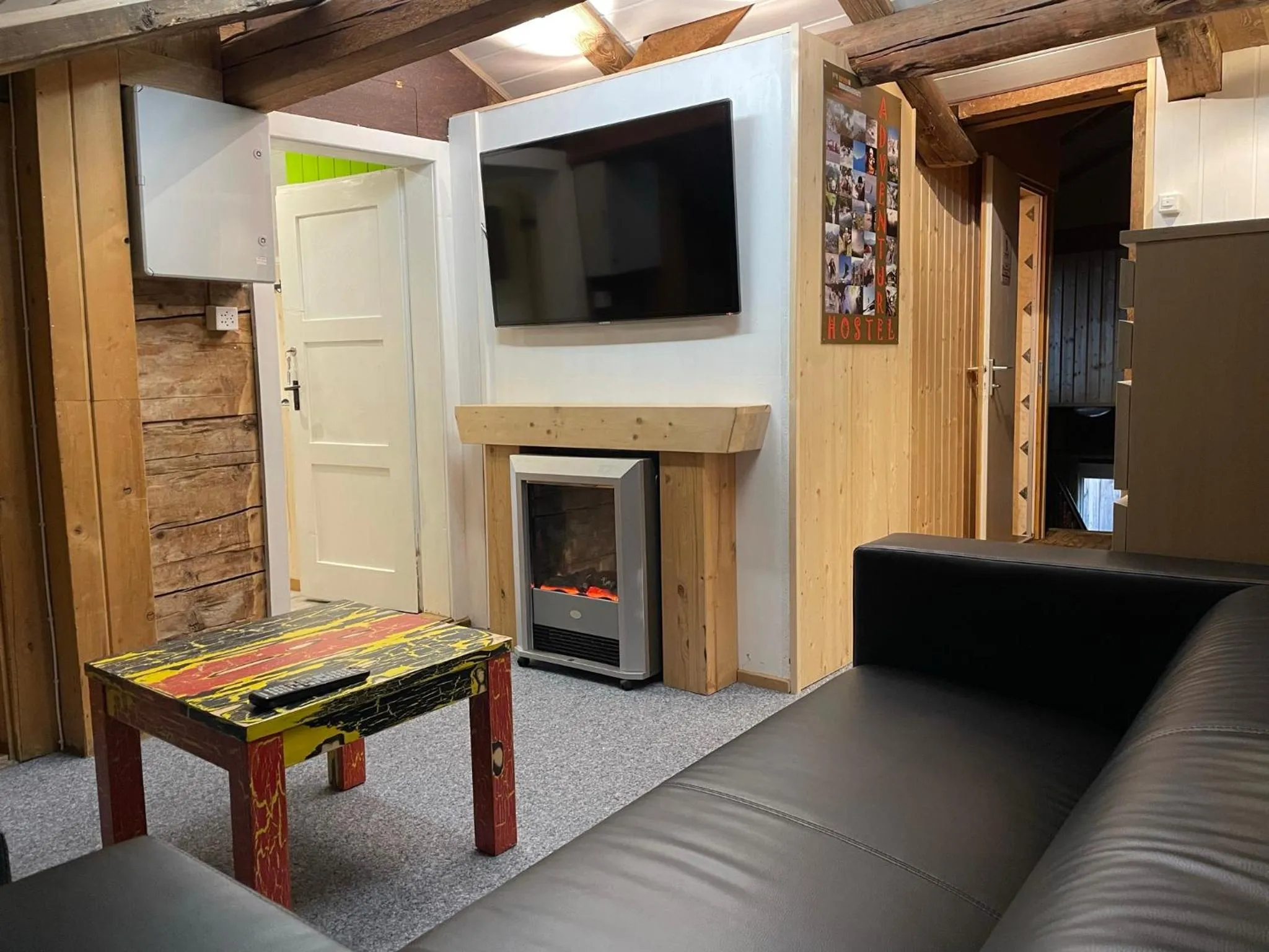 Living room in Adventure Hostel
